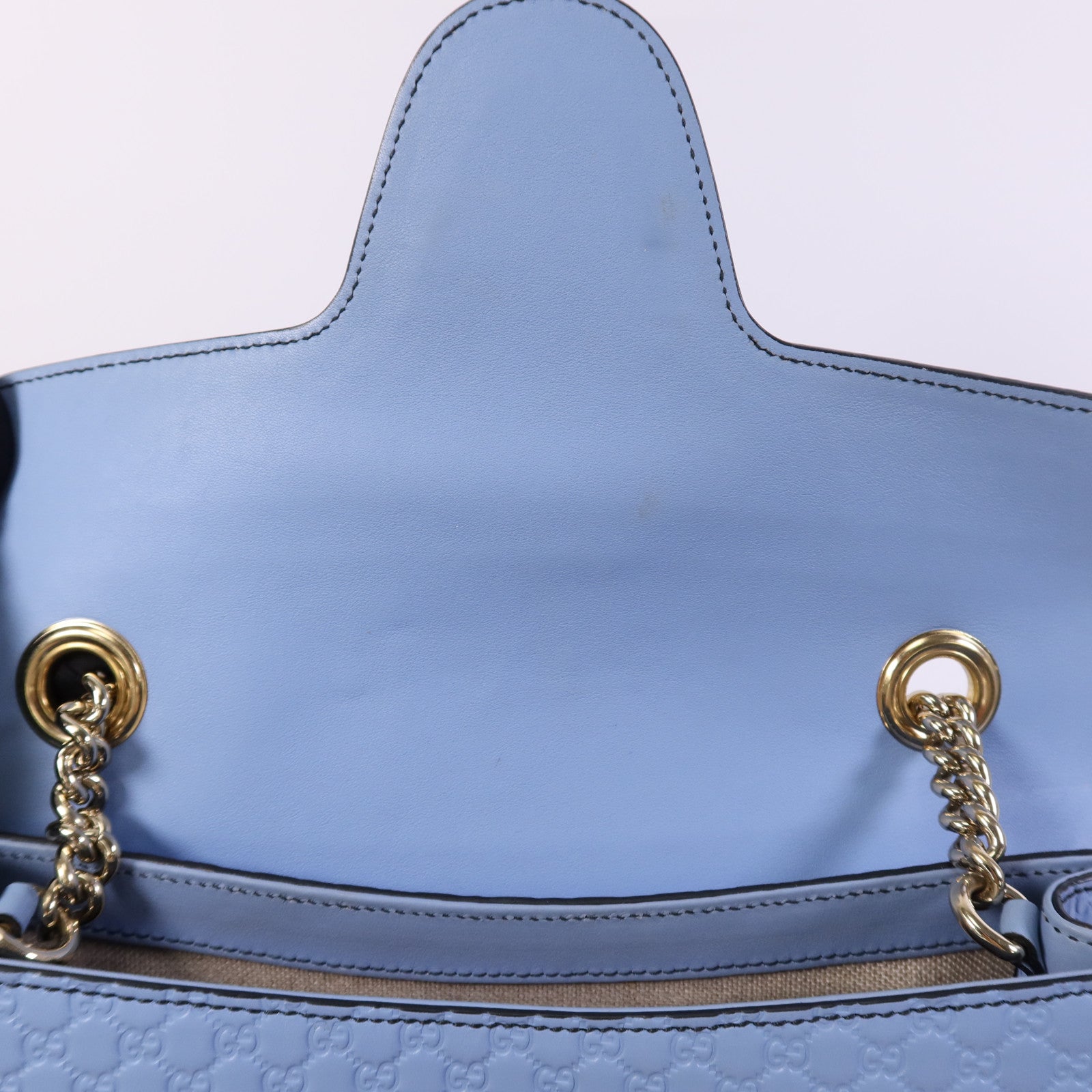 GUCCI 牛皮皮革Medium Emily金扣鏈帶肩背袋