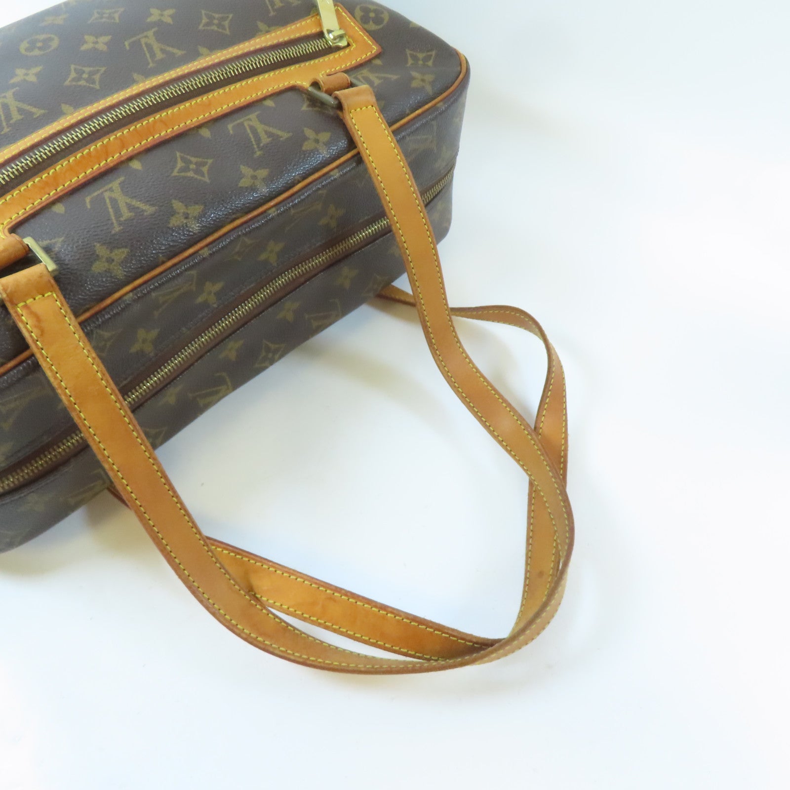LOUIS VUITTON Monogram Cite GM金扣肩背袋啡色