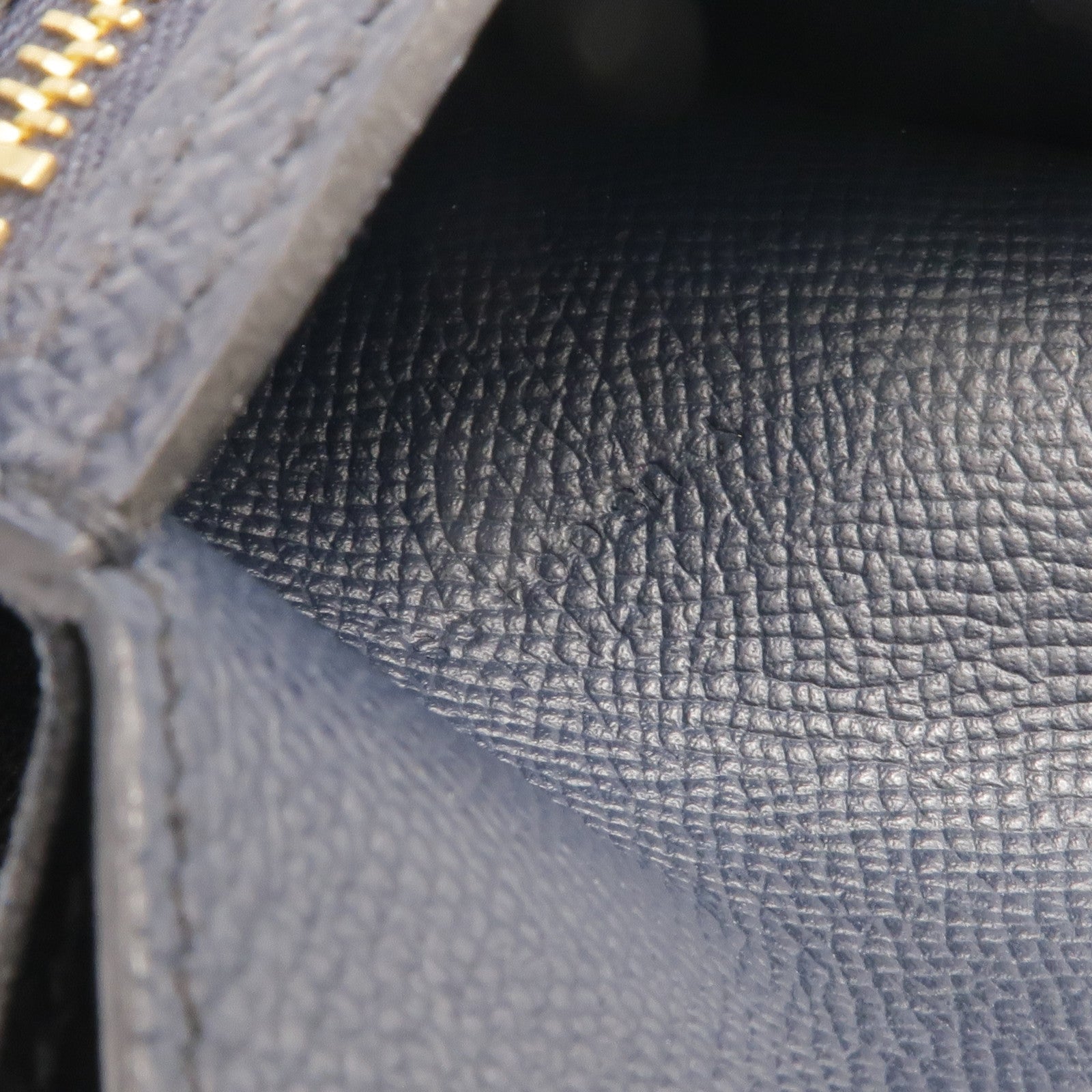 HERMES 【激減優惠】Epsom皮革Bearn Compact Wallet金扣錢包Bleu Nuit