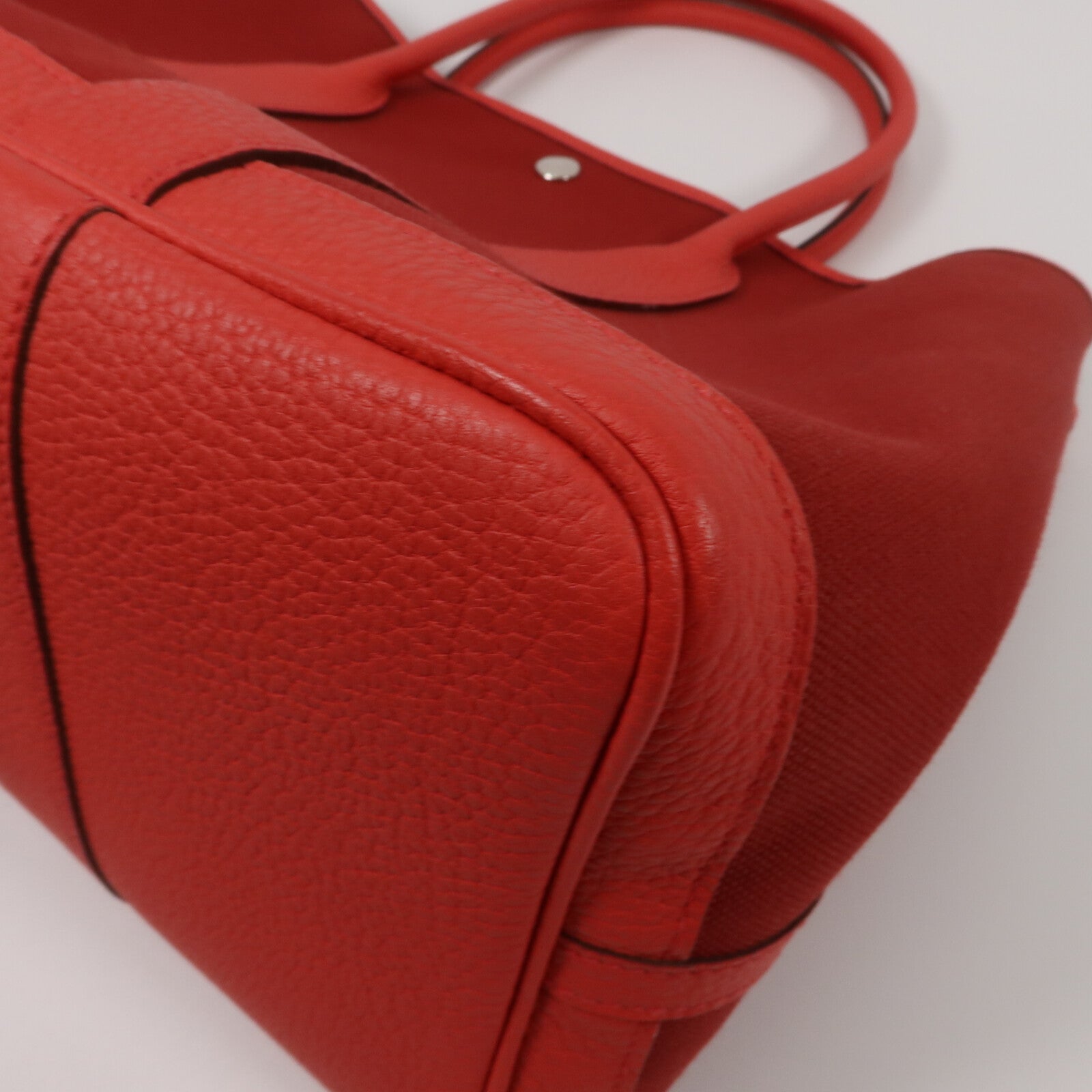 HERMES 帆布GardenParty PM手挽袋Bougainvillea