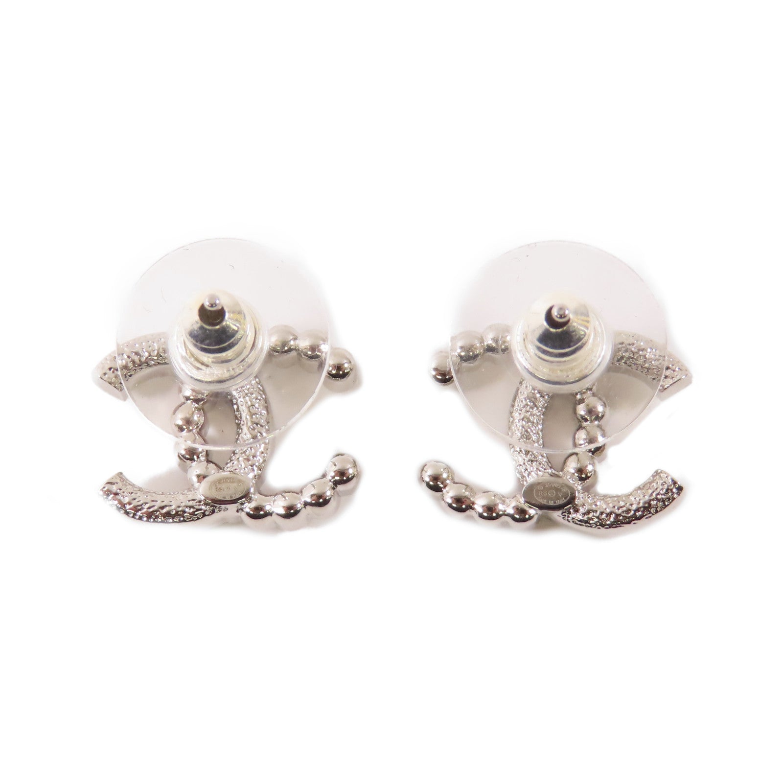 CHANEL 金屬Earrings耳環銀色