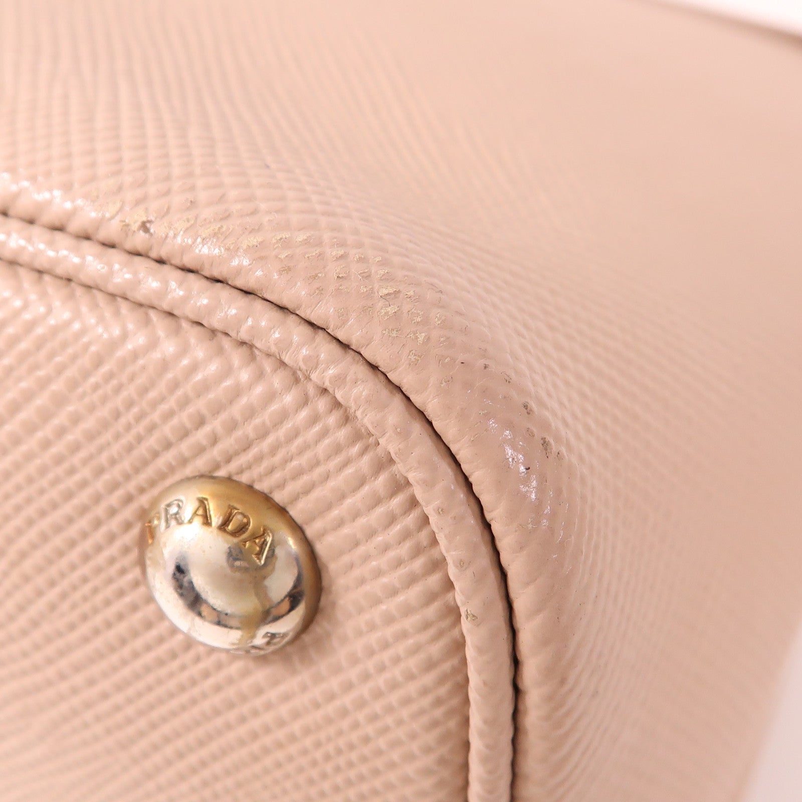 PRADA 牛皮皮革Saffiano Cuir Convertible Tote Bag銀扣手挽肩背兩用袋