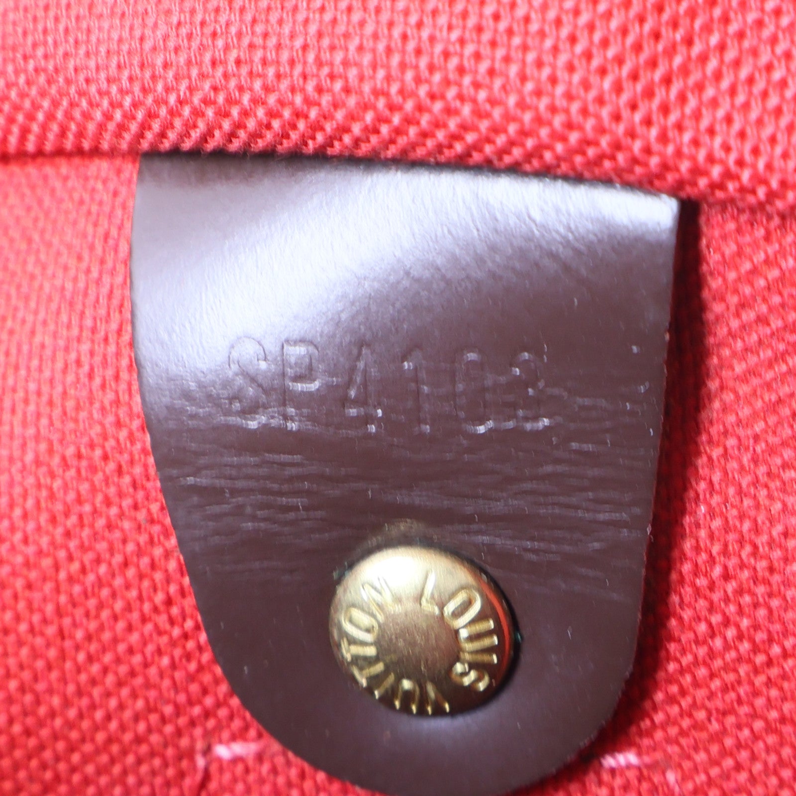 LOUIS VUITTON Damier Speedy 30金扣手挽袋棕色