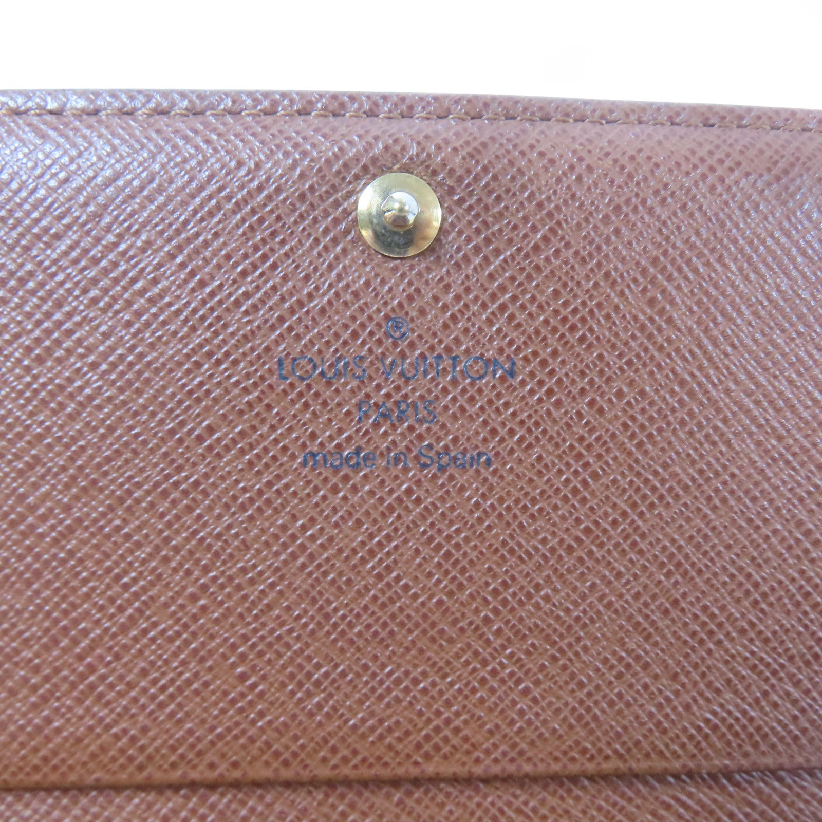 LOUIS VUITTON Monogram Wallet金扣錢包啡色