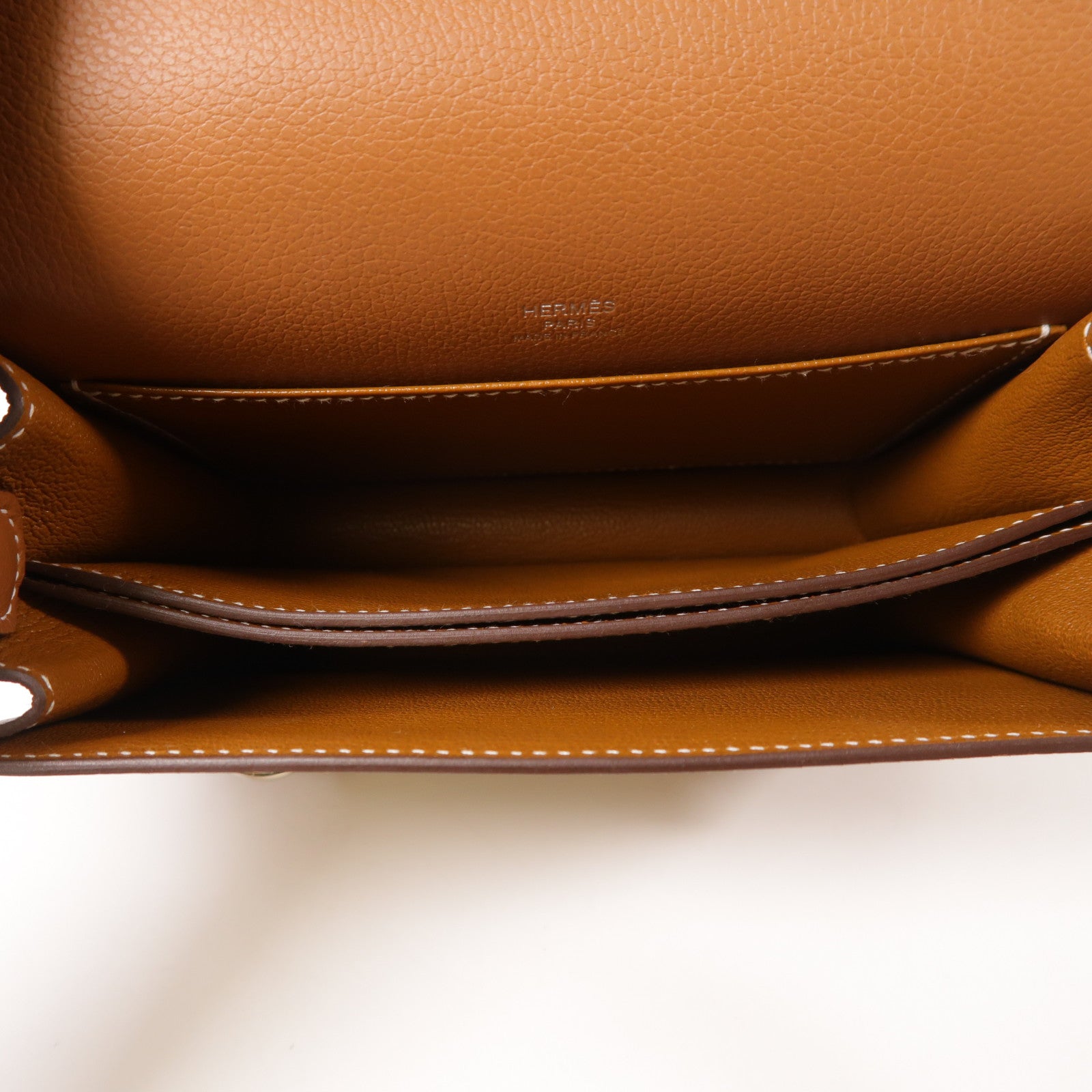 HERMES Evercolor皮革Roulis銀扣肩背袋