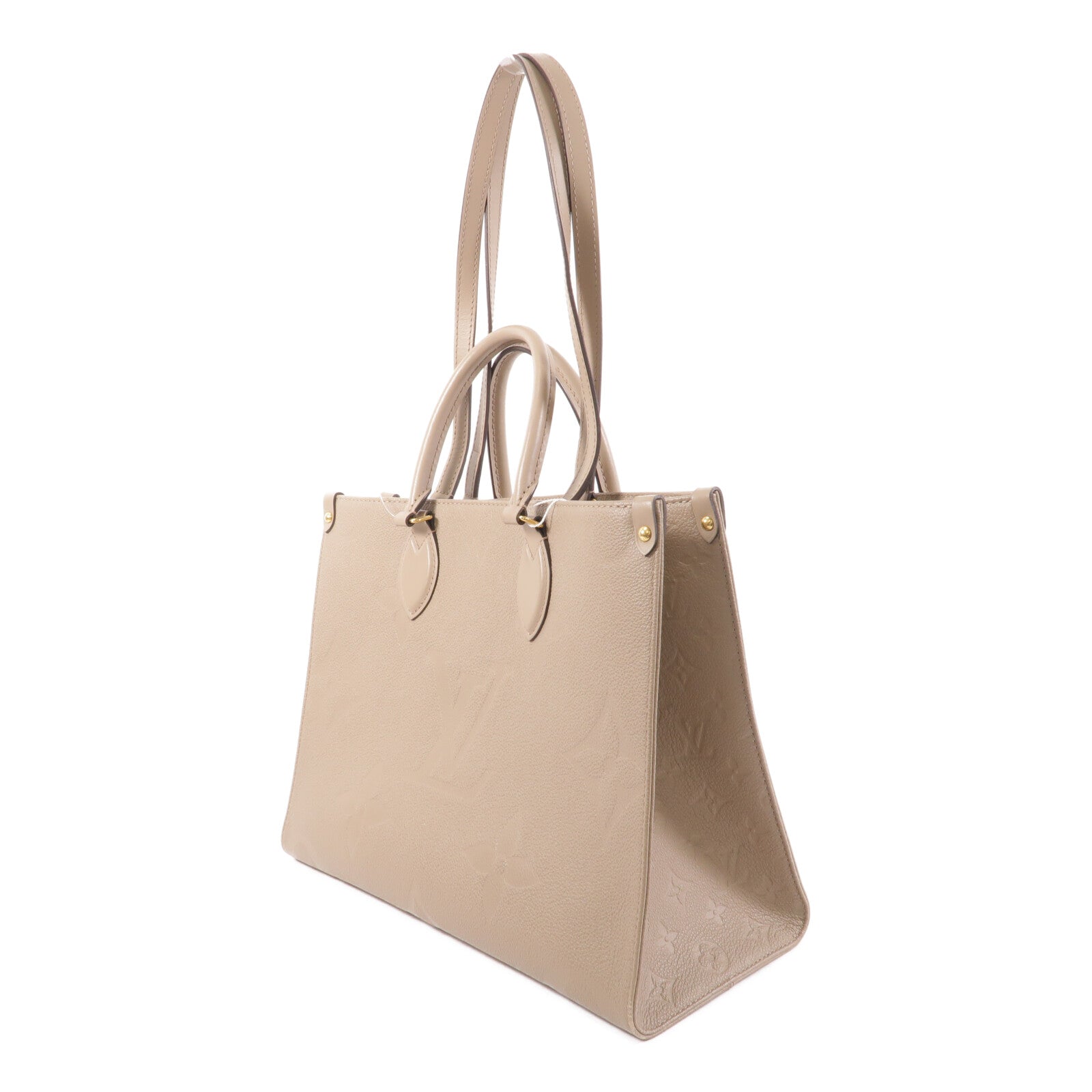 LOUIS VUITTON Monogram Empreinte On The Go MM手挽肩背兩用袋