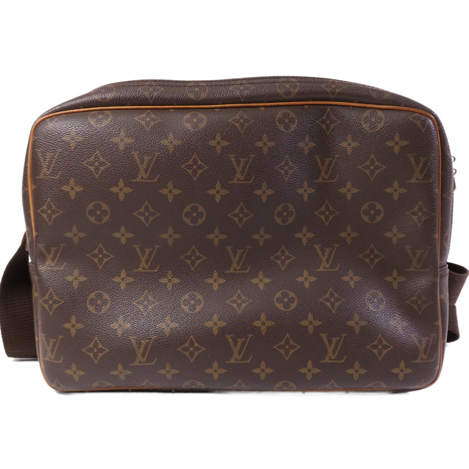 LOUIS VUITTON Monogram Reporter GM金扣肩背袋