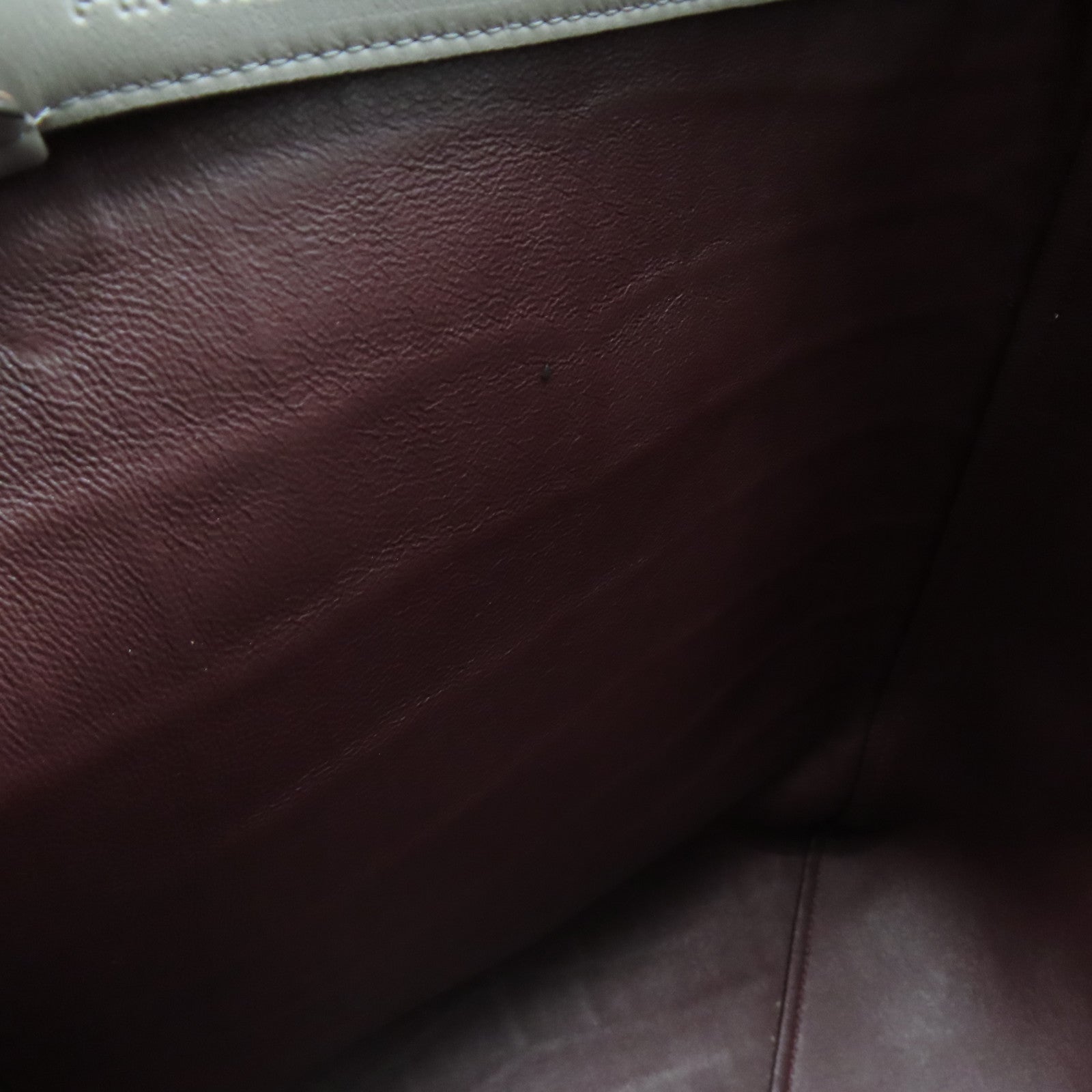 CELINE Cowhide Leather Tote Bag Gray
