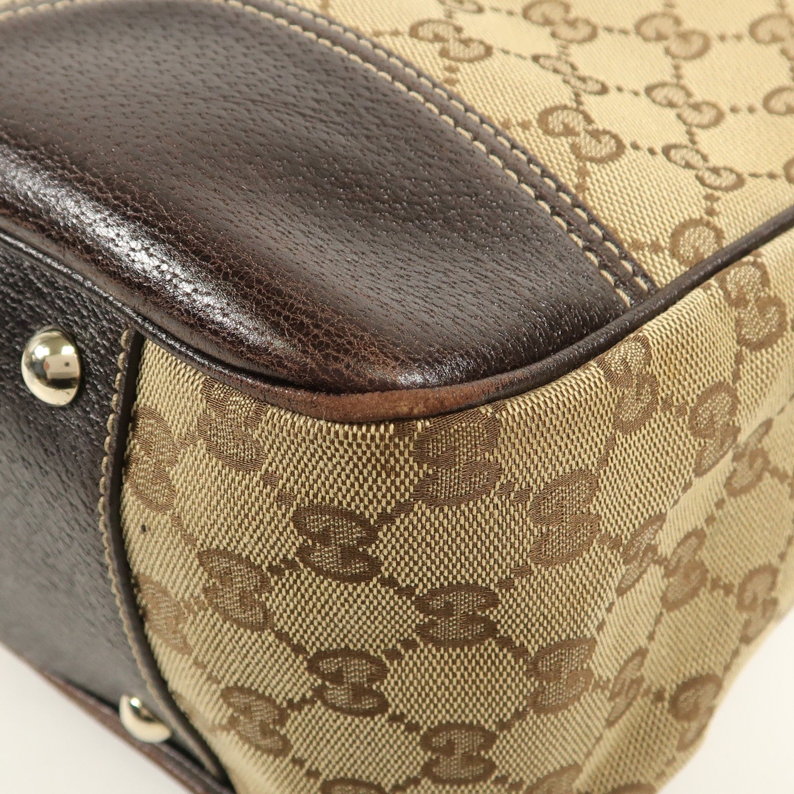 GUCCI 帆布Shoulder Bag金扣肩背袋