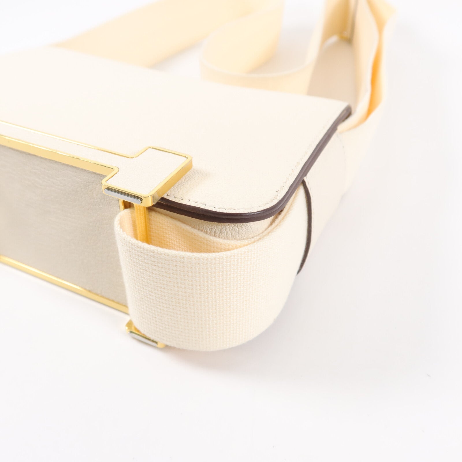 HERMES Chevre皮革Geta肩背袋Nata