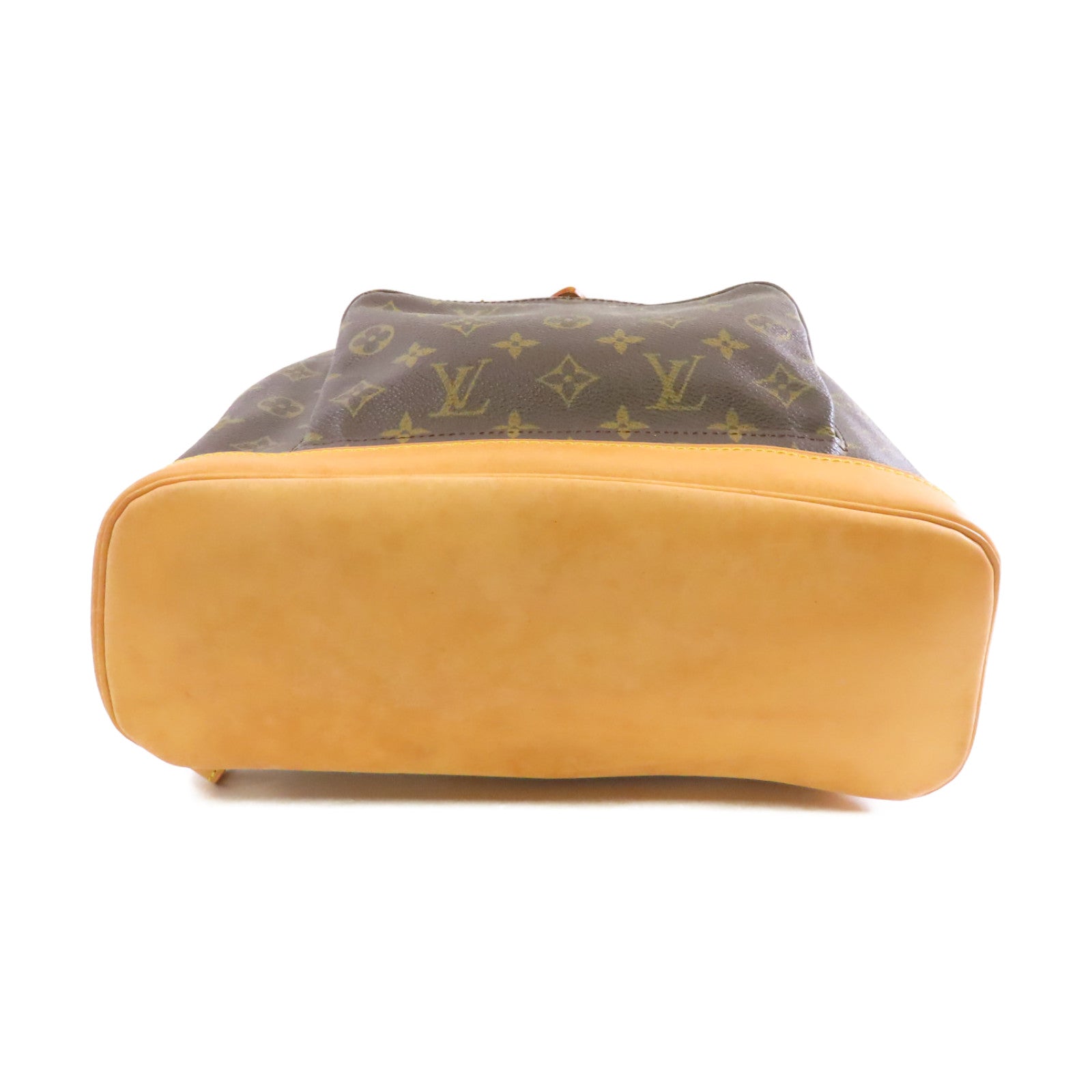 LOUIS VUITTON Monogram Montsouris GM金扣背包棕色