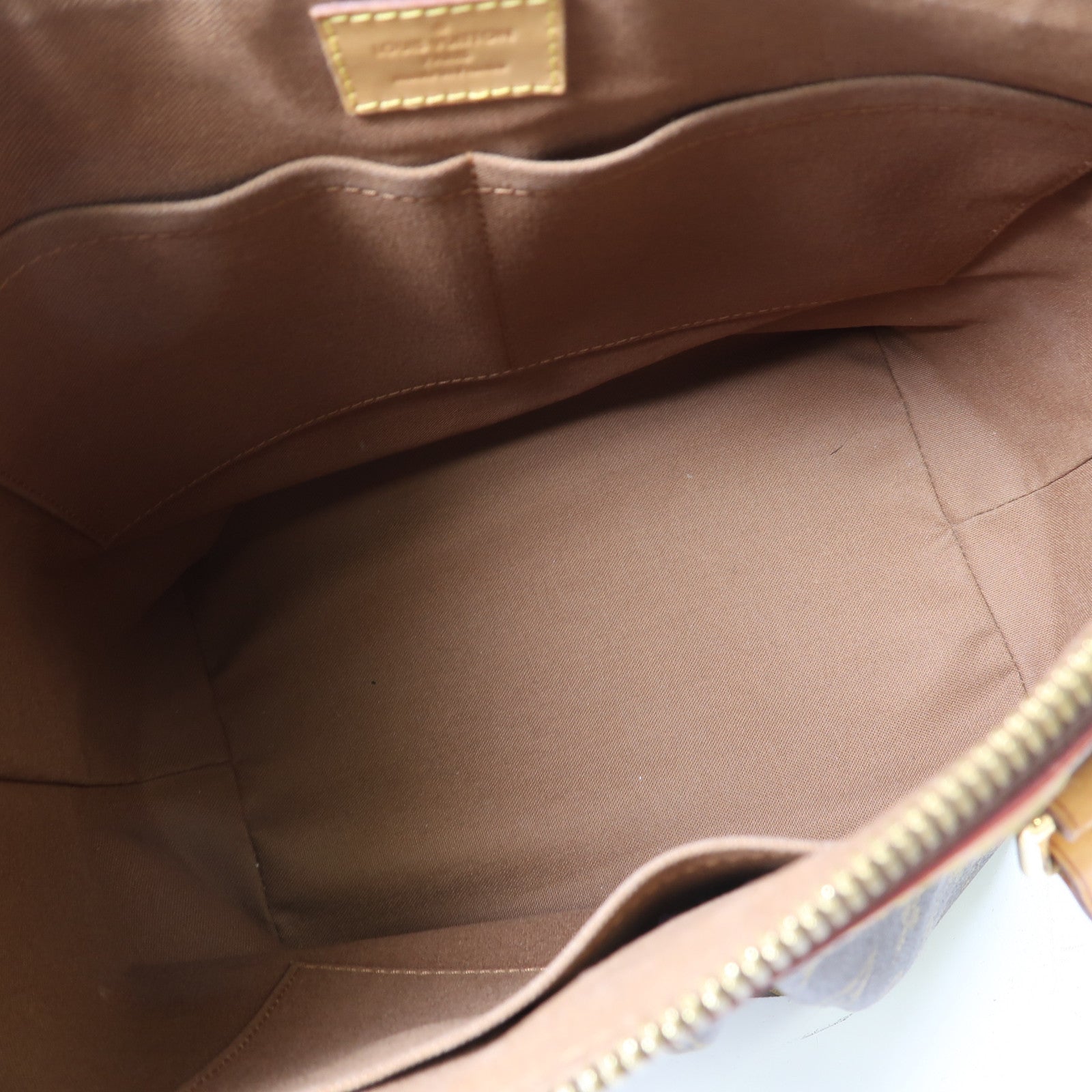 LOUIS VUITTON Monogram Palermo PM金扣手挽肩背兩用袋棕色