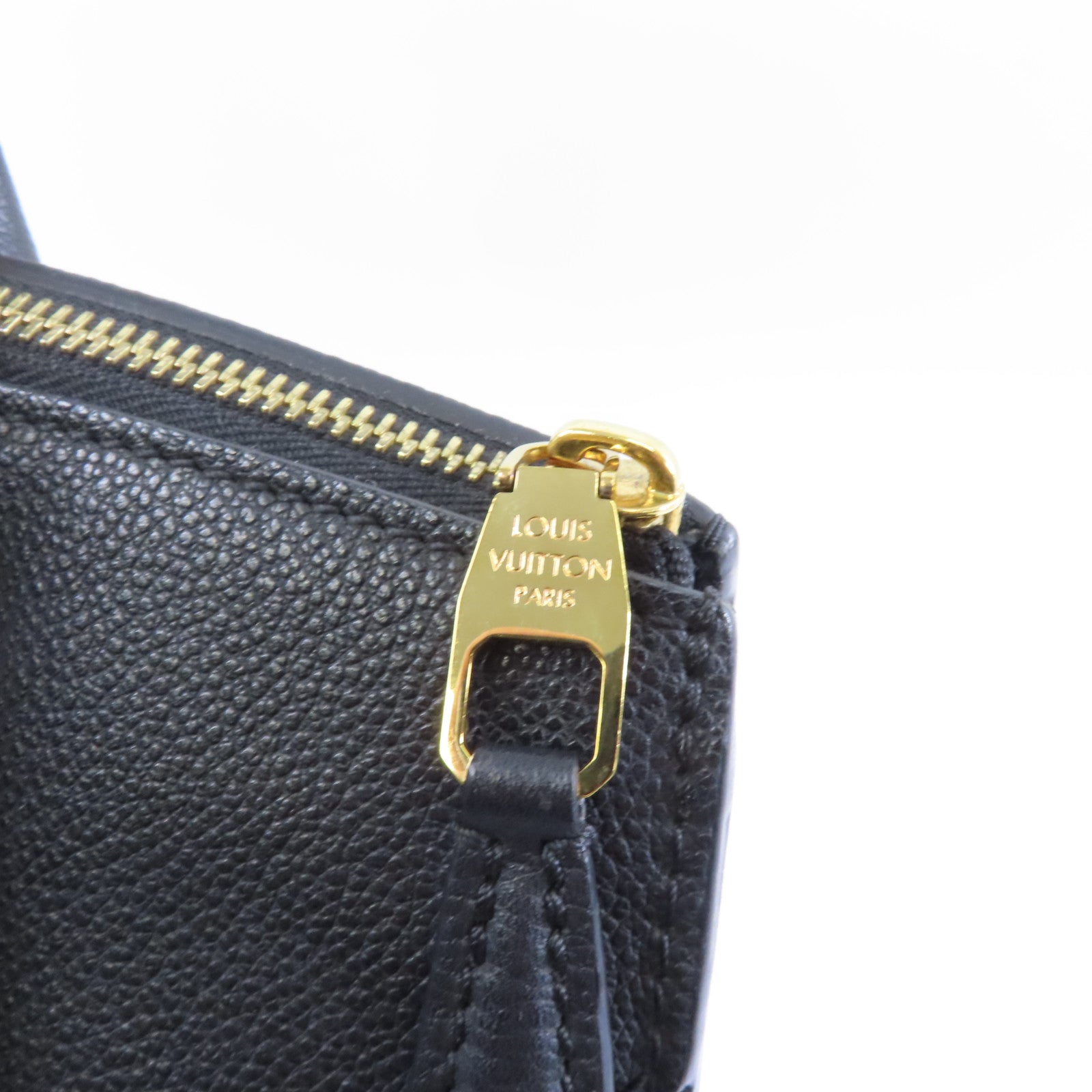LOUIS VUITTON Monogram Empreinte PontNeuf GM金扣手挽肩背兩用袋黑色