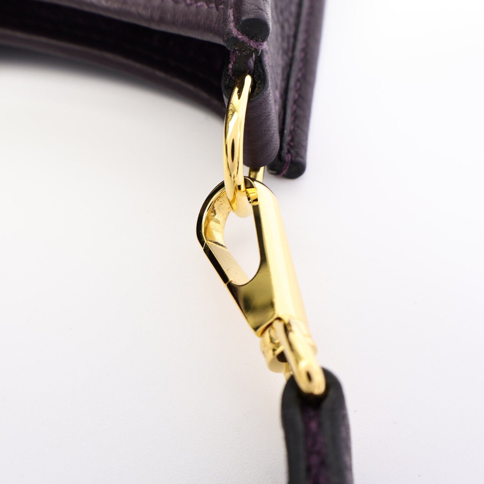 HERMES Clemence皮革Evelyne TPM肩背袋Raisin