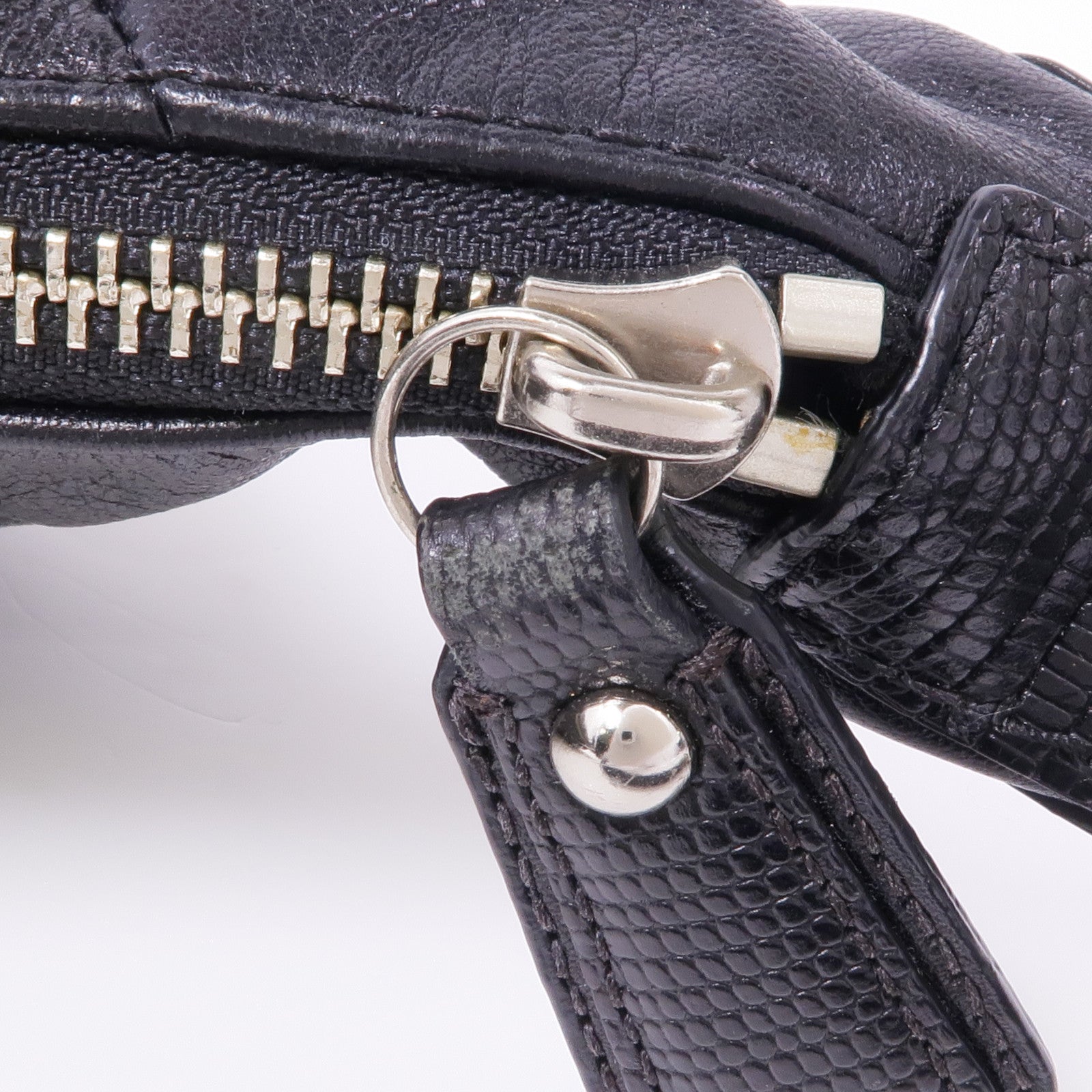 COACH 牛皮皮革Shoulder Bag銀扣肩背袋