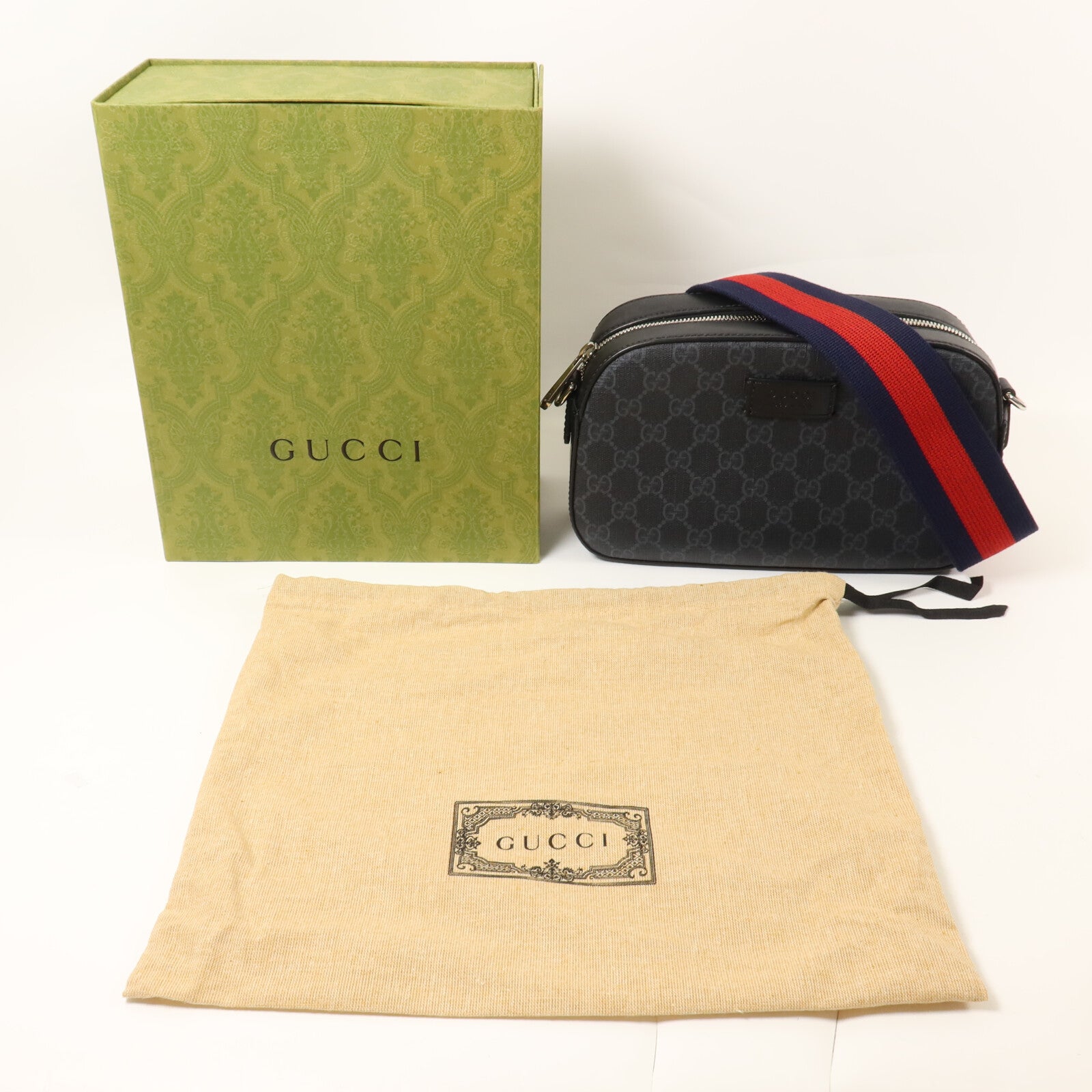 GUCCI 塗層帆布GG Supreme肩背袋
