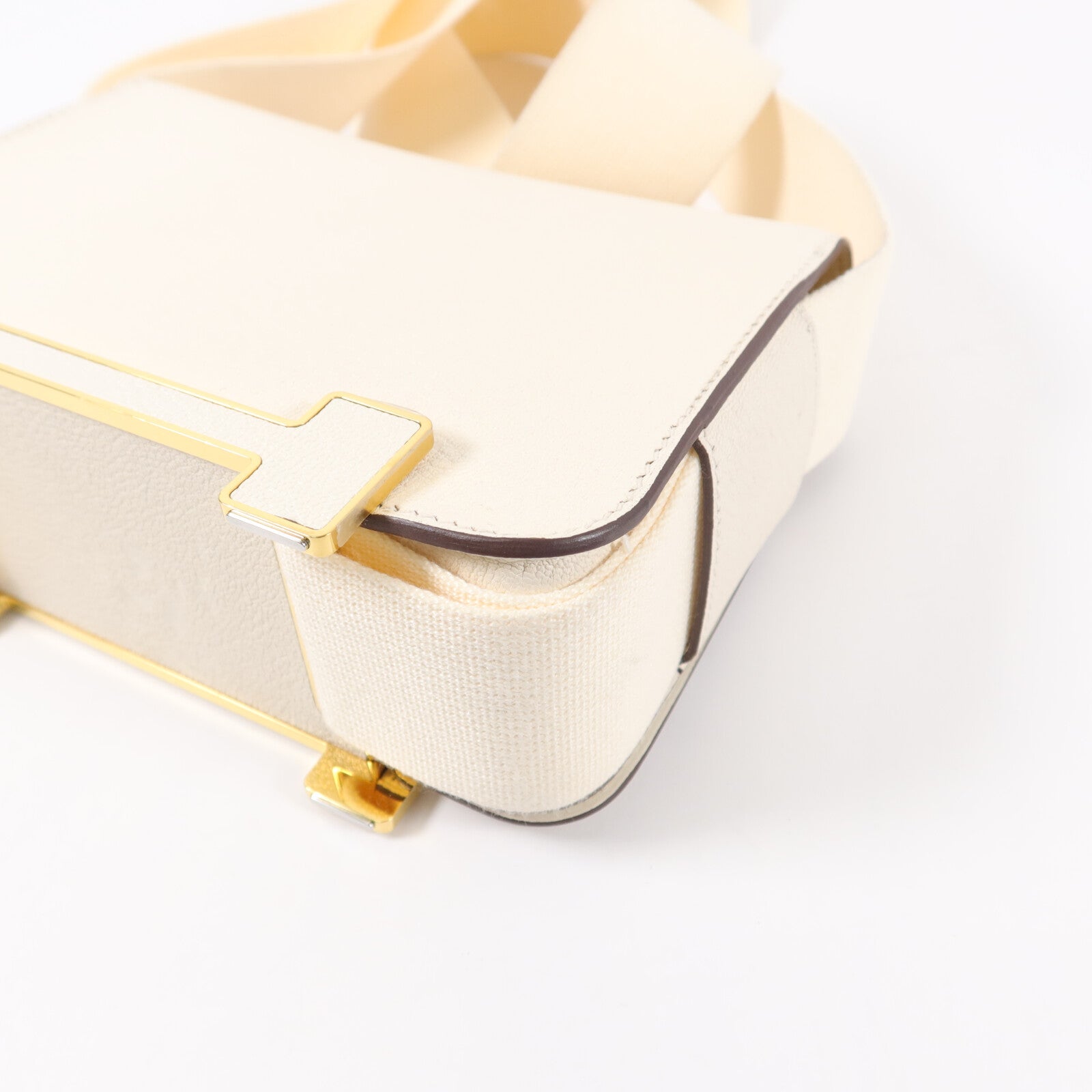 HERMES Chevre皮革Geta肩背袋Nata