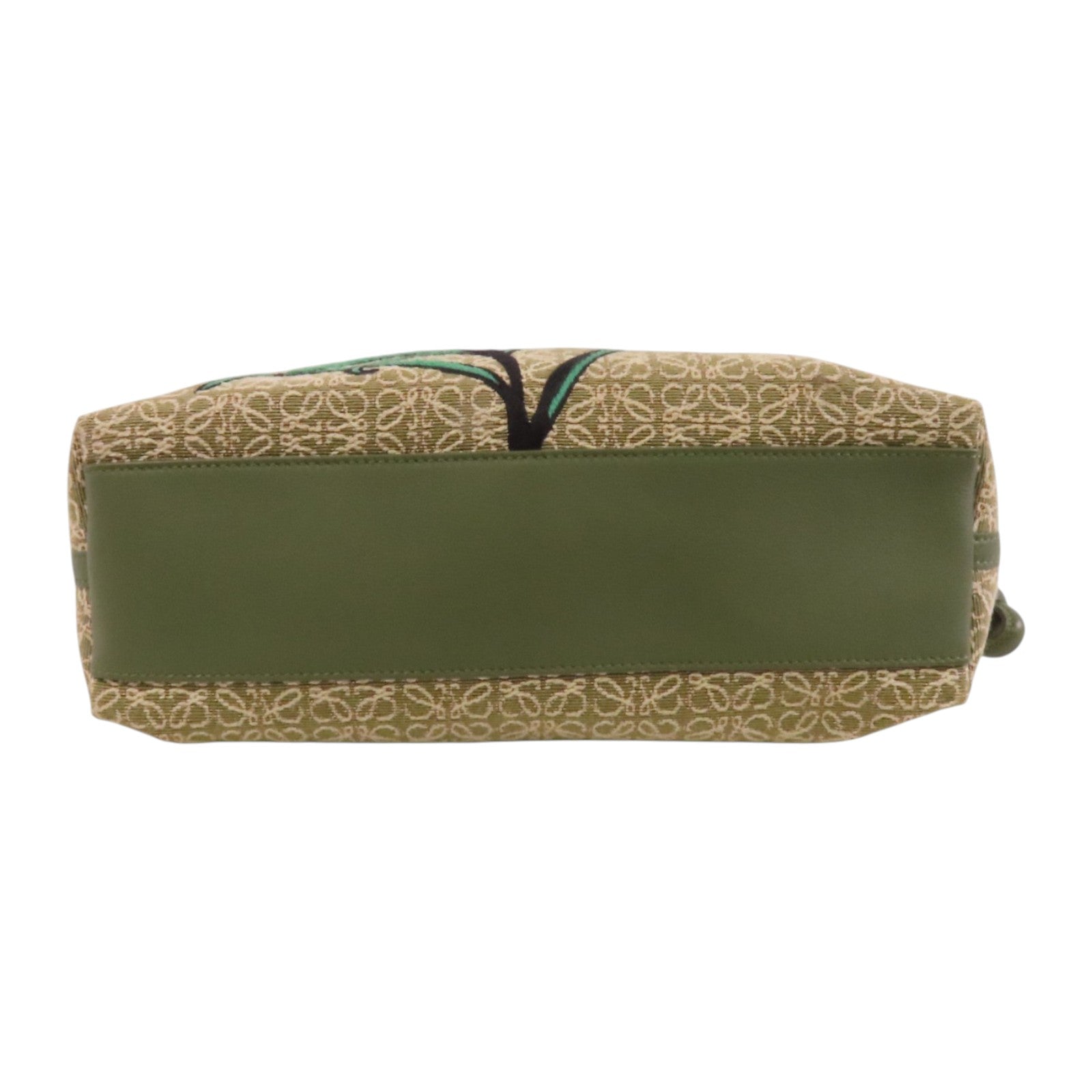 LOEWE 帆布/牛皮皮革Flamenco Medium肩背袋