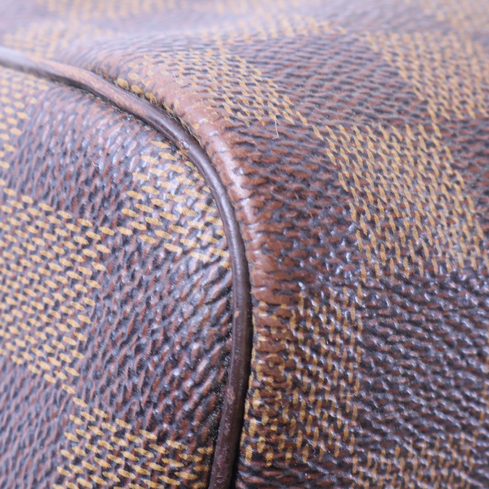 LOUIS VUITTON Damier Speedy 30金扣手挽袋棕色
