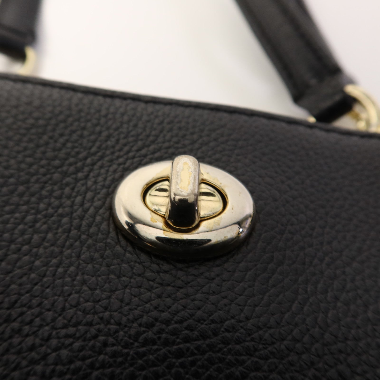 COACH 牛皮皮革Shoulder Bag金扣肩背袋