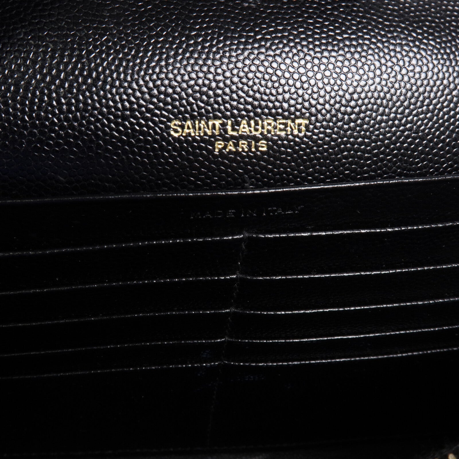 SAINT LAURENT 牛皮皮革Cassandre Envelope鏈帶肩背袋