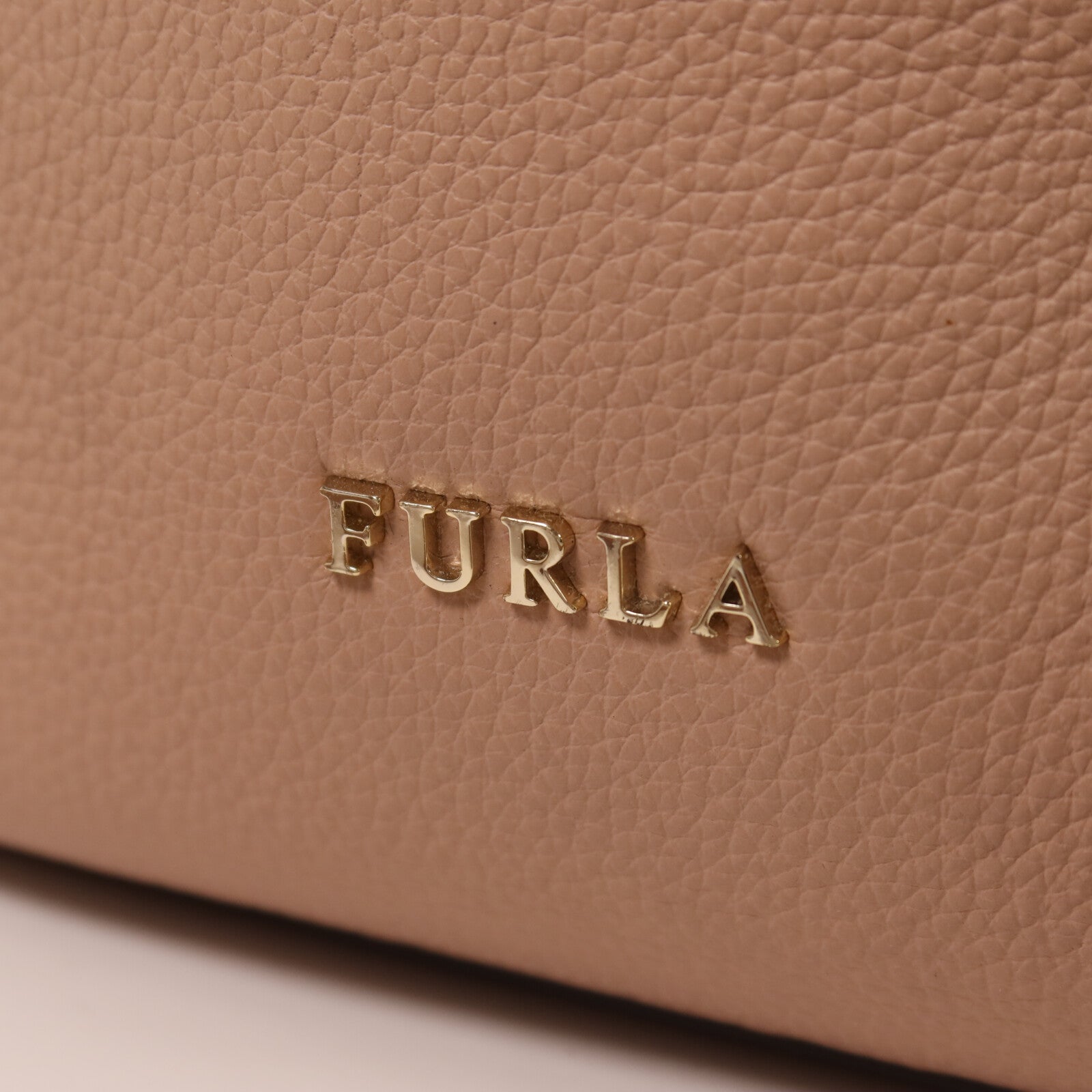 Furla 牛皮皮革Shoulder Bag金扣手挽肩背兩用袋