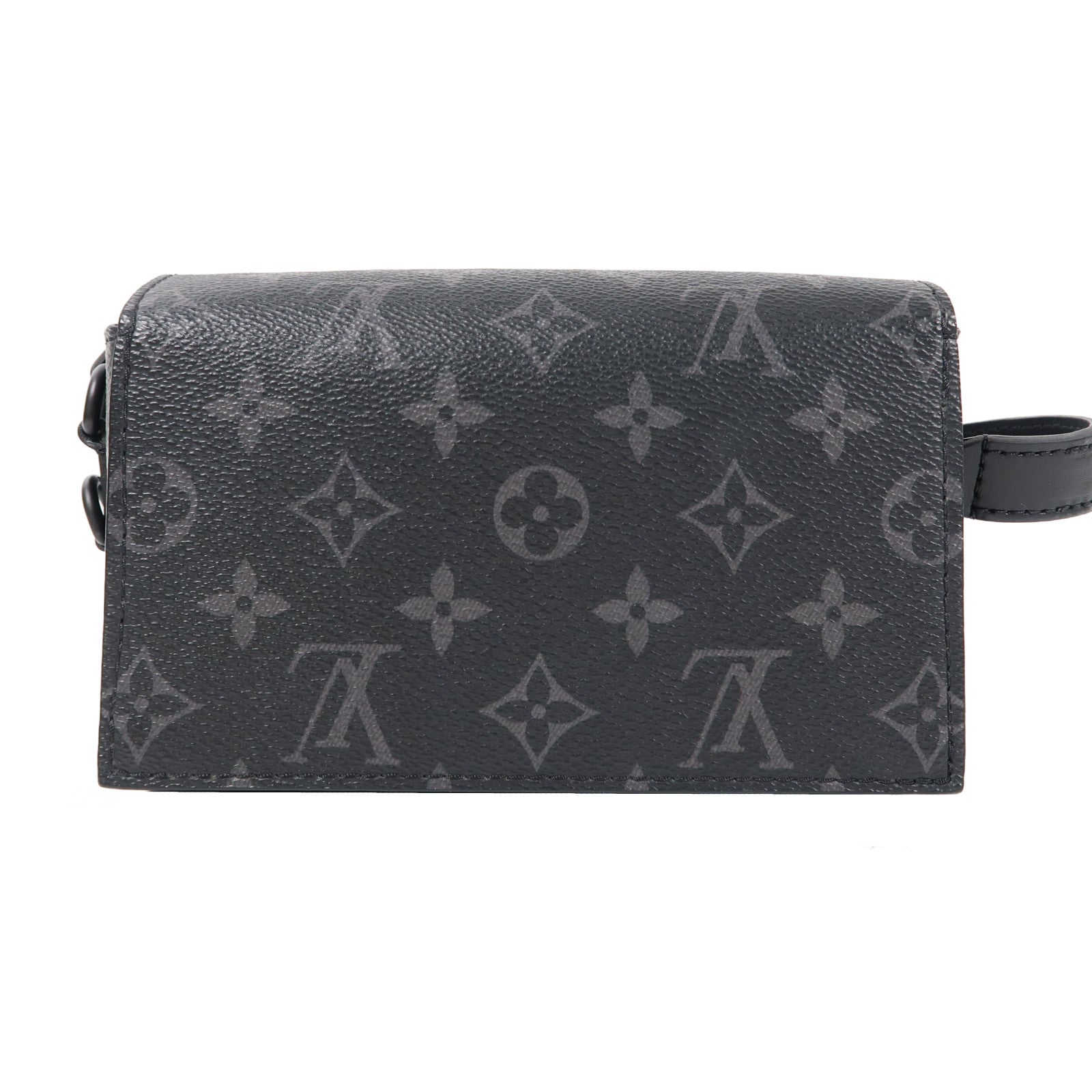 LOUIS VUITTON Monogram Eclipse Steamer Wearable Wallet肩背袋黑色