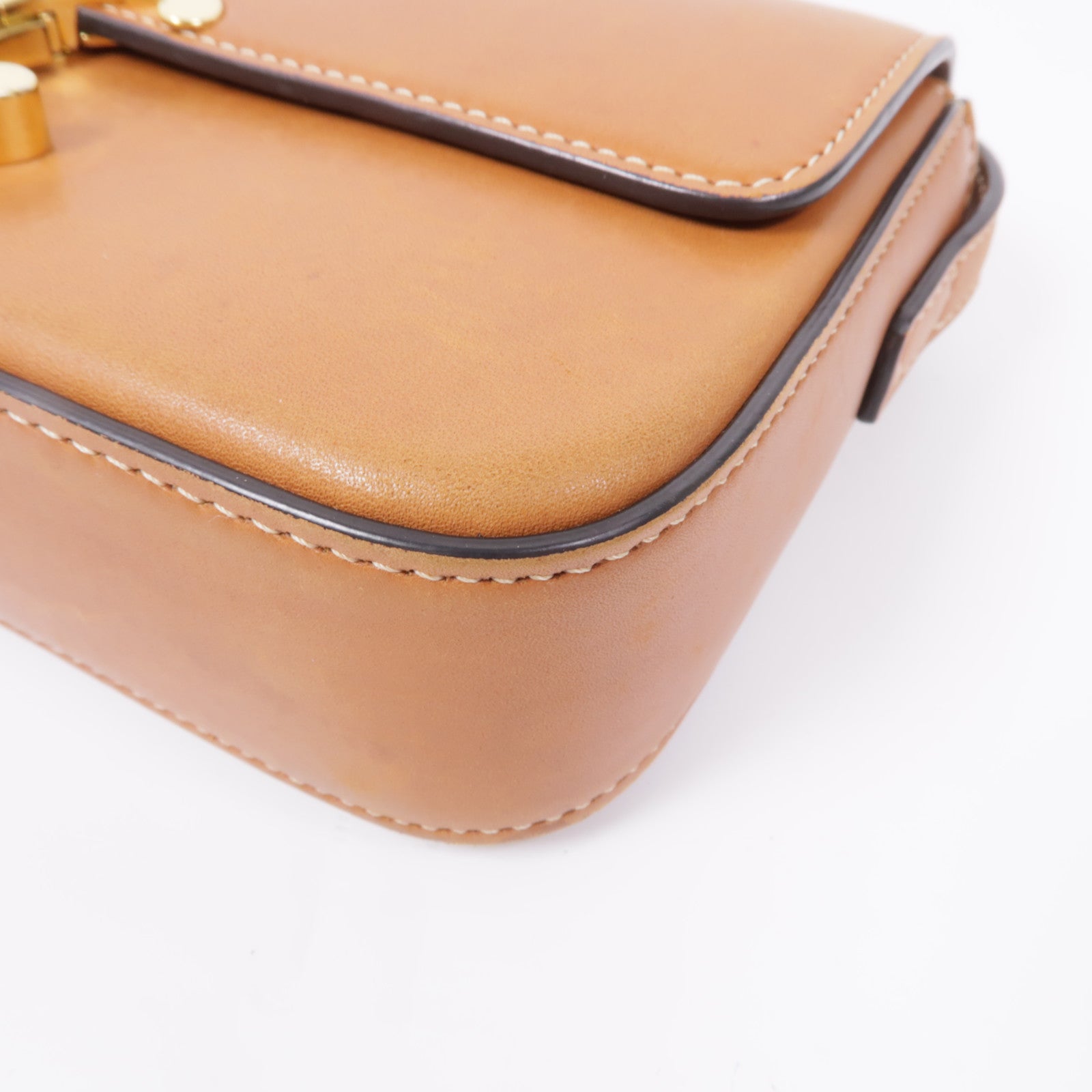 CELINE 【激減優惠】牛皮皮革Claude Bag金扣肩背袋