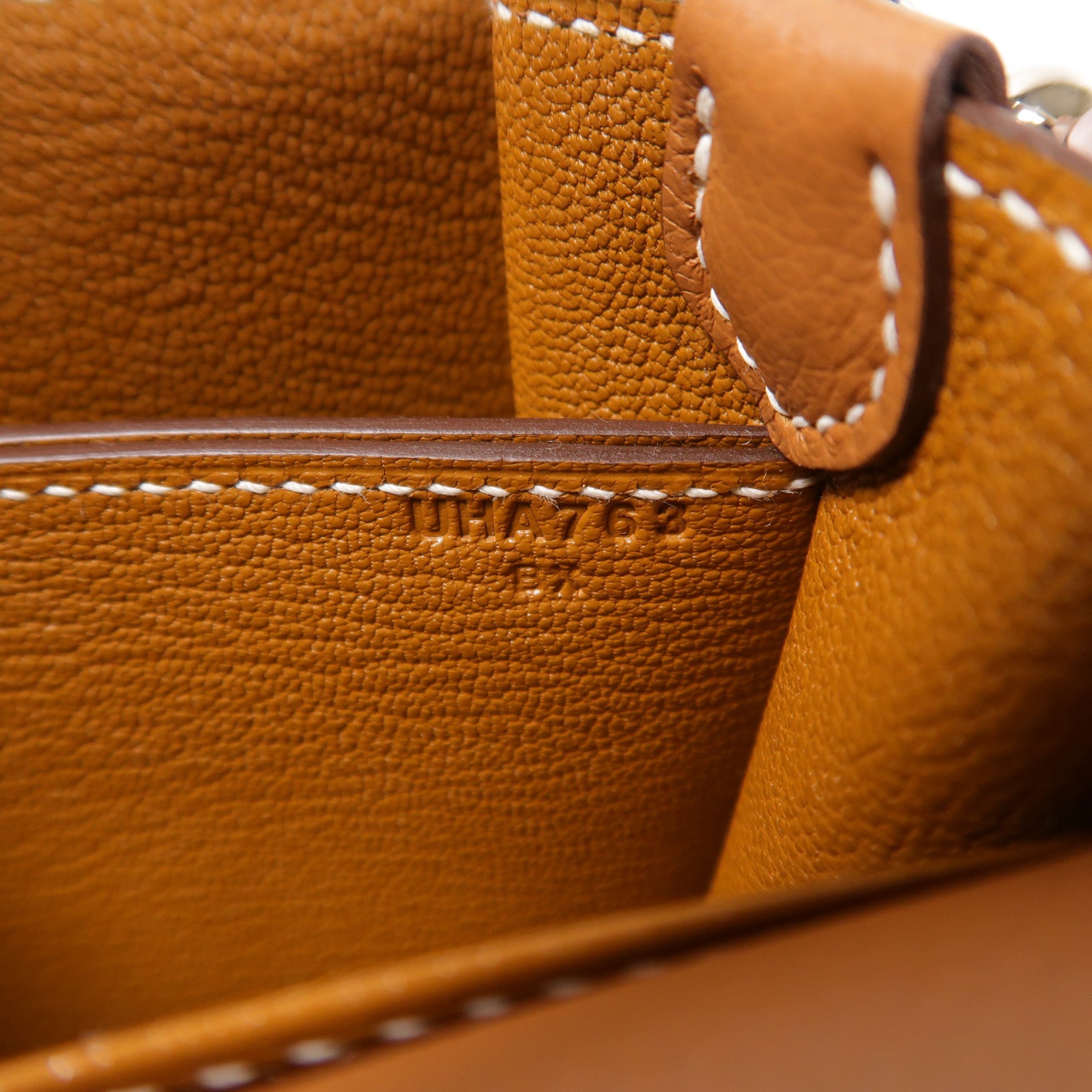 HERMES Evercolor皮革Roulis銀扣肩背袋