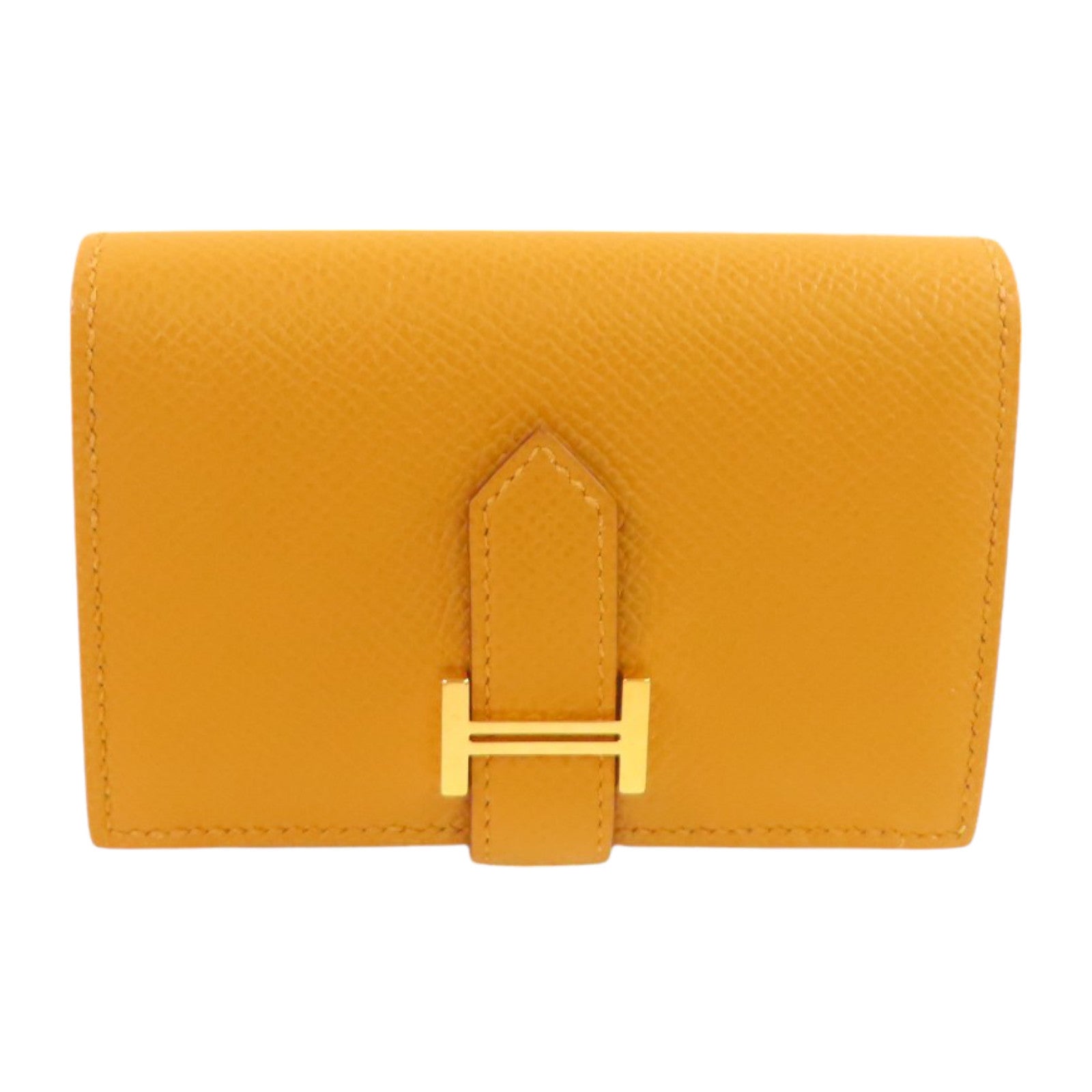 HERMES【激減優惠】 Epsom皮革Bearn Card Case金扣卡套