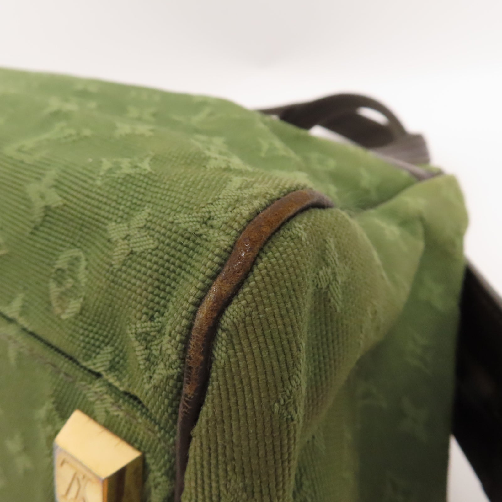 LOUIS VUITTON 【激減優惠】Monogram Mini Josephine PM金扣手挽袋綠色