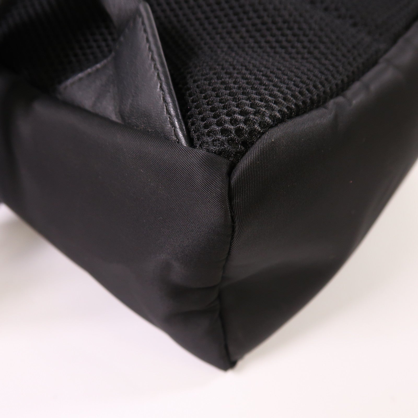 FENDI 尼龍/Fur Moster Backpack銀扣背包