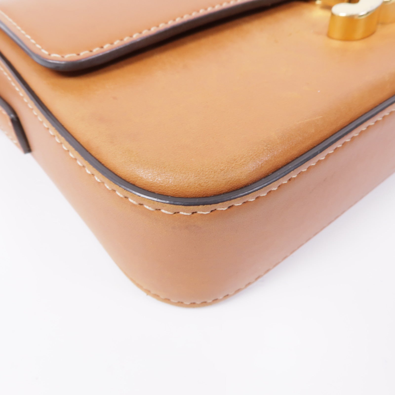 CELINE 【激減優惠】牛皮皮革Claude Bag金扣肩背袋