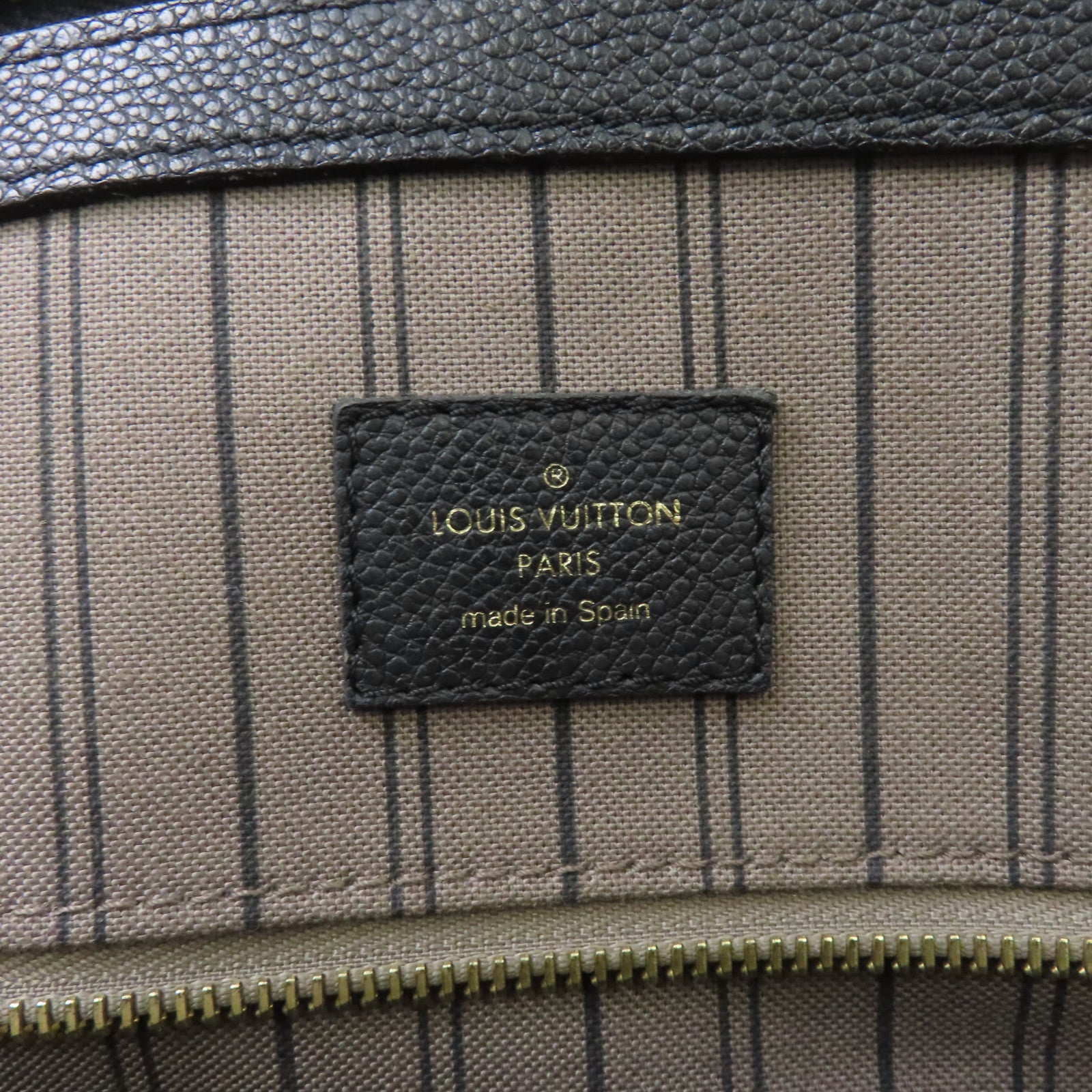 LOUIS VUITTON Monogram Empreinte PontNeuf GM金扣手挽肩背兩用袋黑色