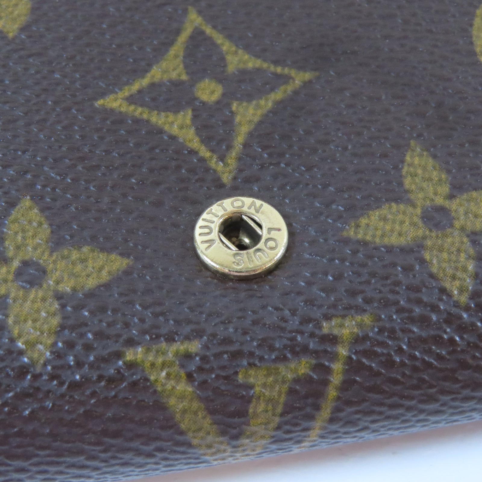 LOUIS VUITTON Monogram Wallet金扣錢包啡色