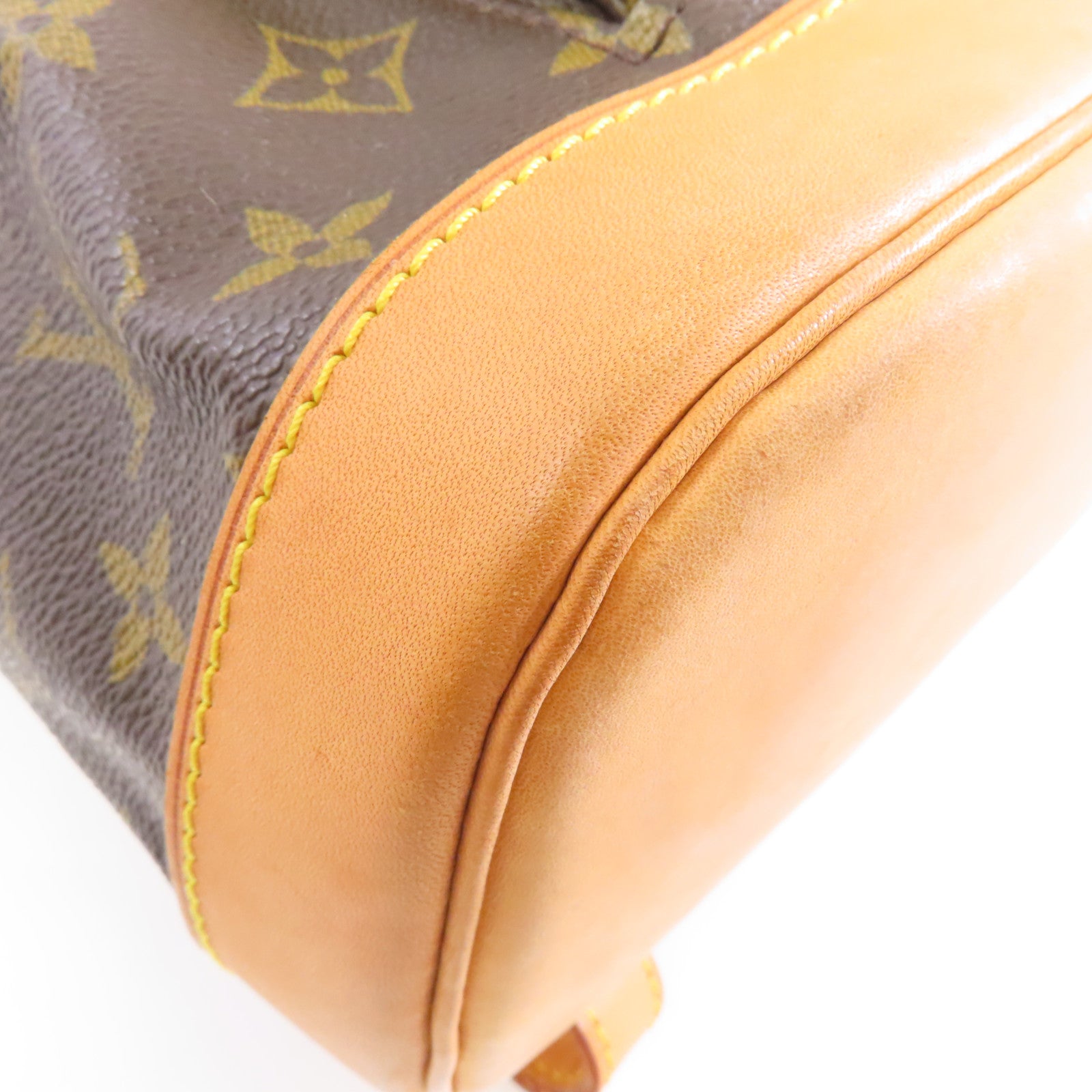 LOUIS VUITTON Monogram Montsouris GM金扣背包棕色