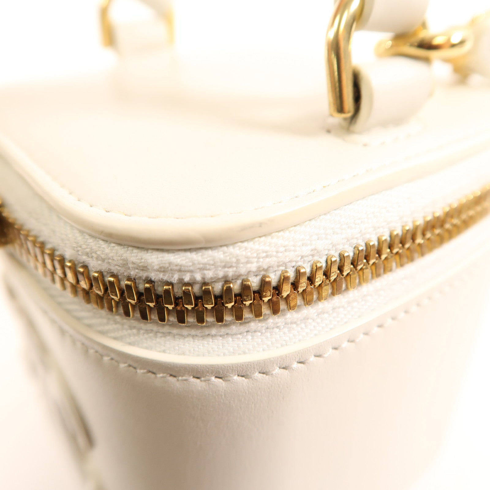 CELINE 牛皮皮革Vanity Case金扣手挽肩背兩用袋