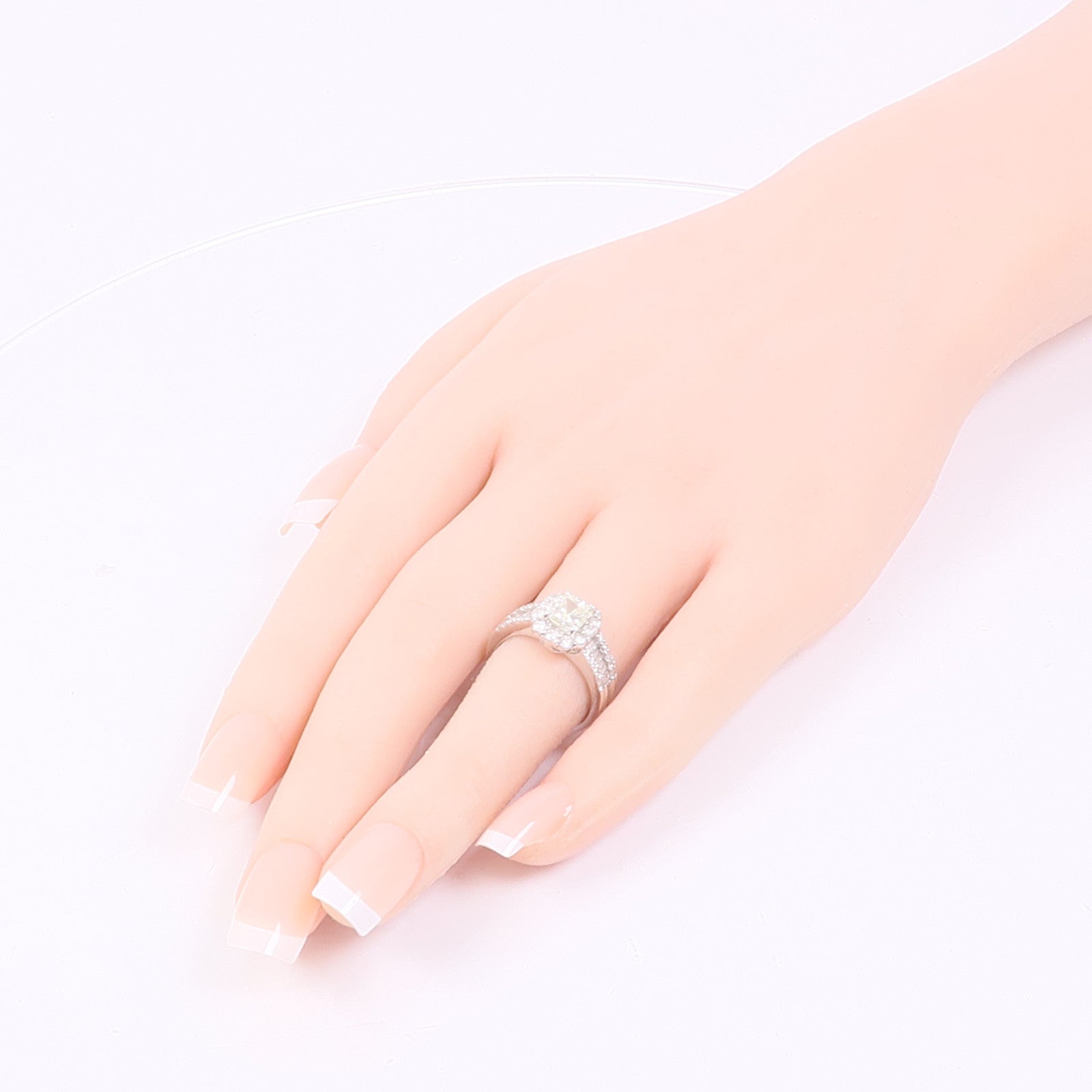 JEWELRY Diamond Ring PT900 Platinum US#6
