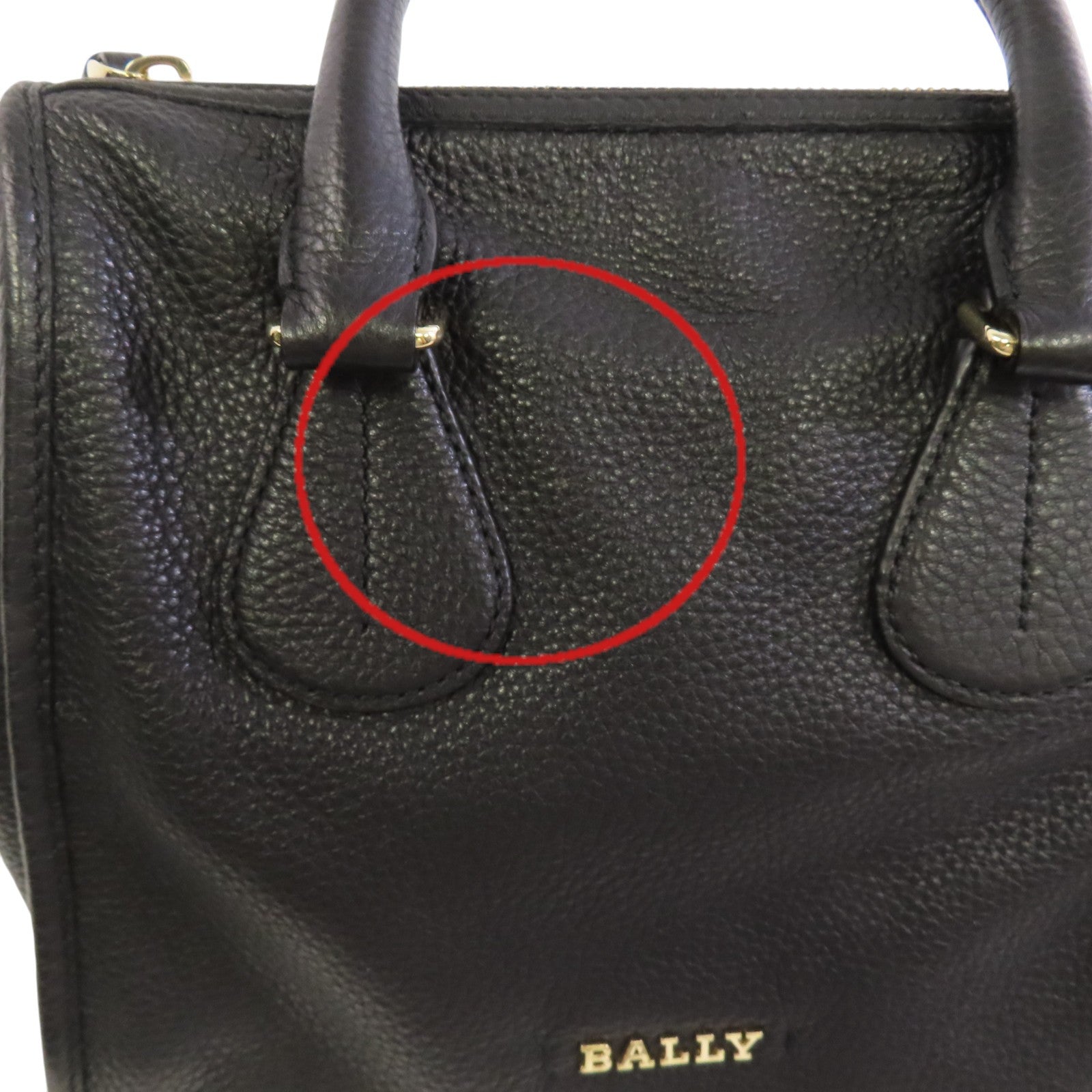 BALLY 牛皮皮革Hand Bag金扣手挽袋