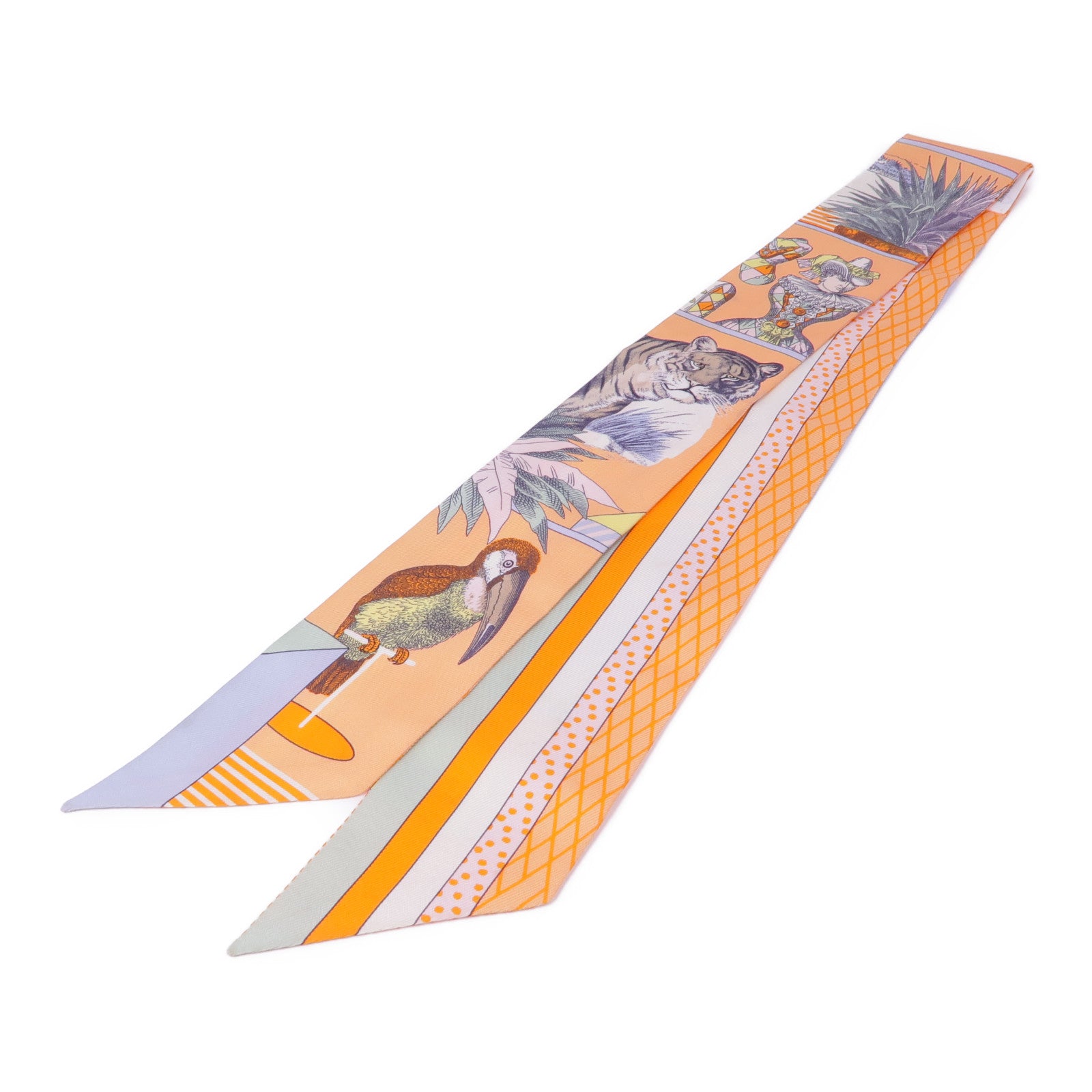 HERMES 絲質Twilly絲巾