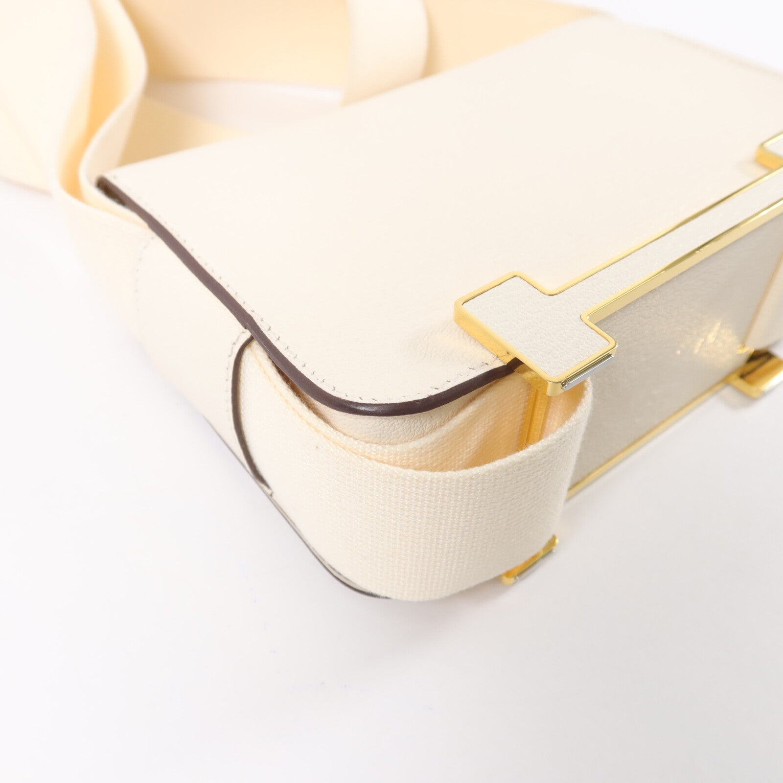 HERMES Chevre皮革Geta肩背袋Nata