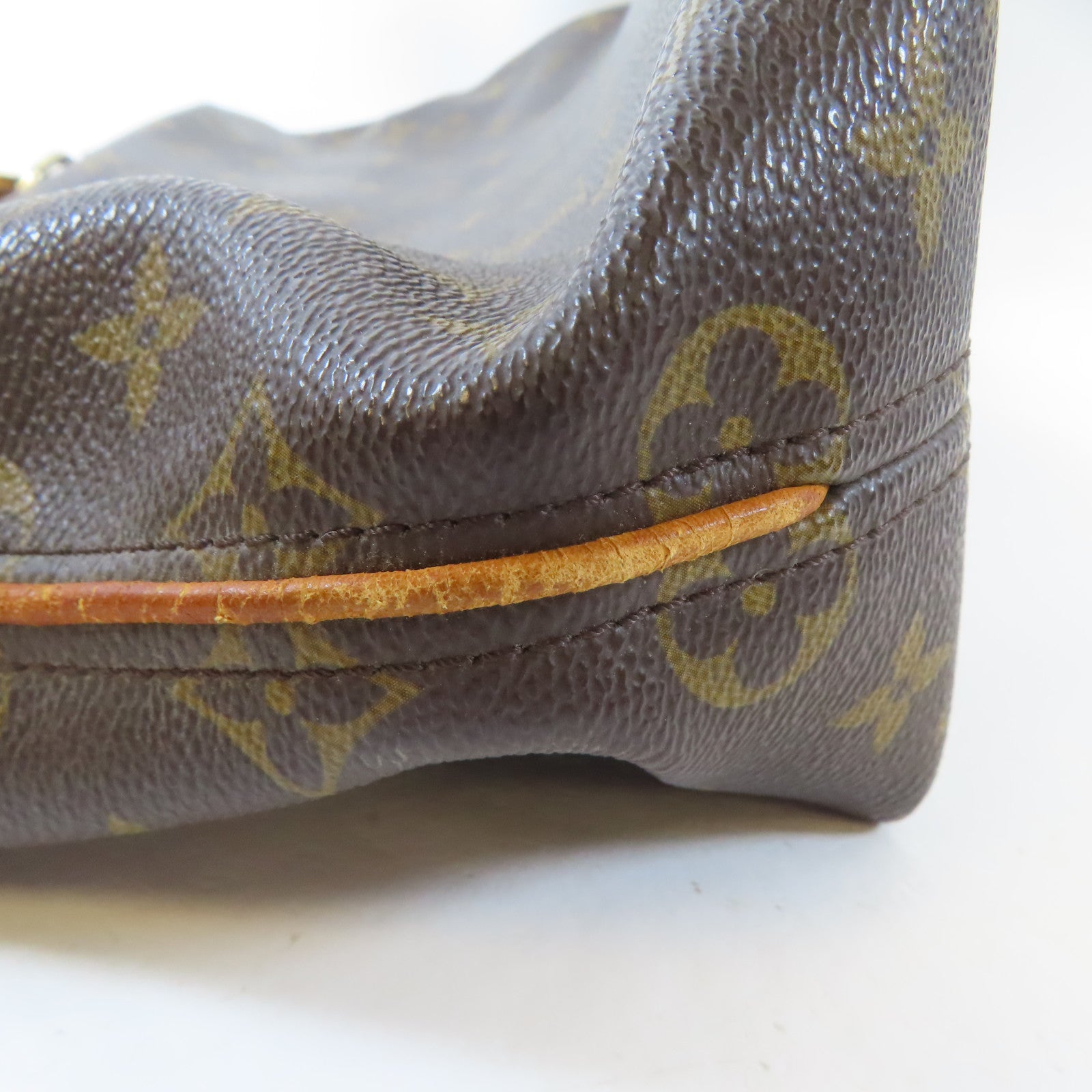 LOUIS VUITTON Monogram Sully PM金扣肩背袋啡色