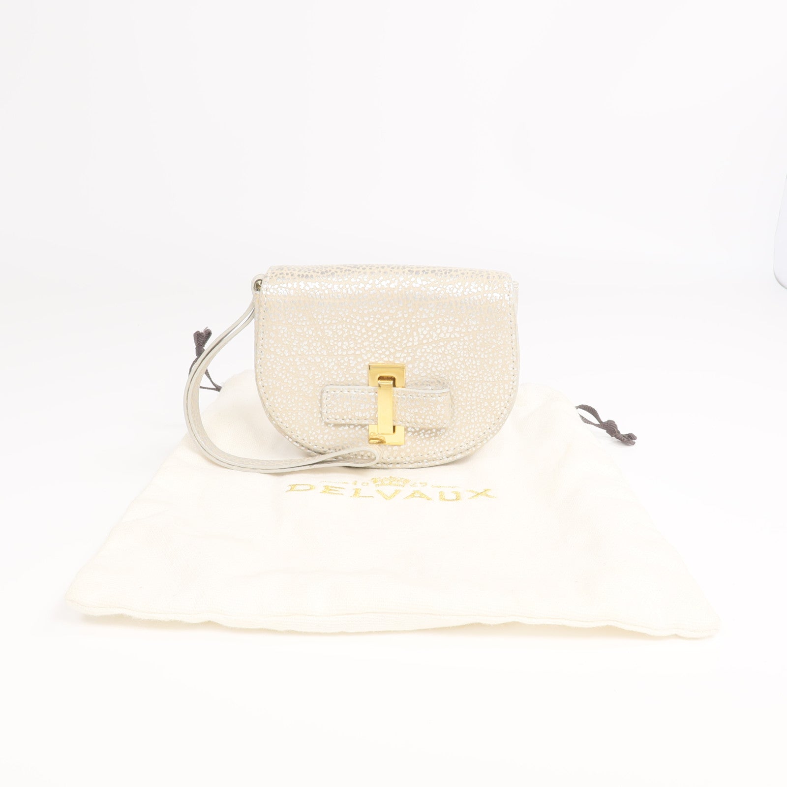 Delvaux 牛皮皮革Card/Coin Case金扣零錢包/卡片套