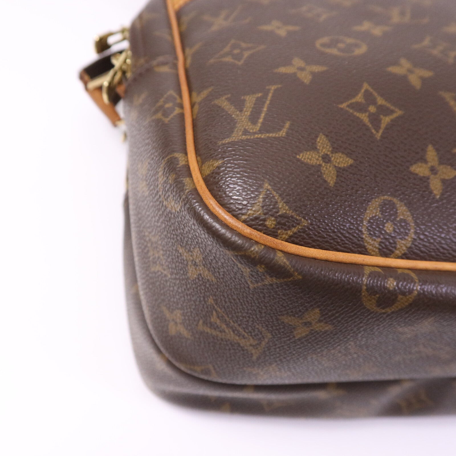 LOUIS VUITTON Monogram Reporter GM金扣肩背袋