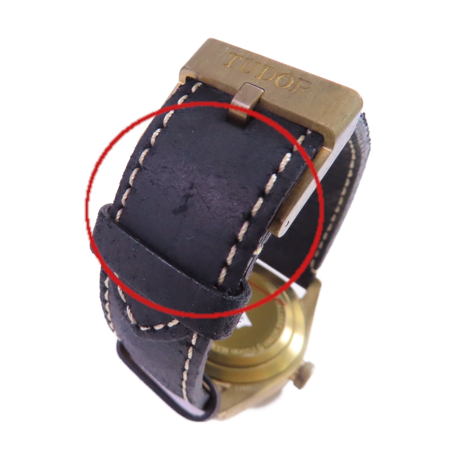 TUDOR Black Bay Watch青銅/皮帶自動機芯手錶黑色/金色