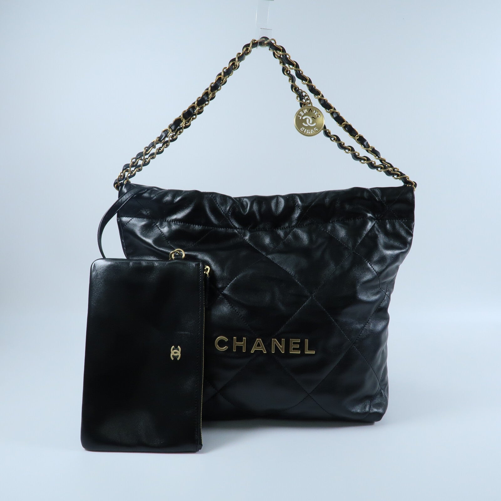 CHANEL 牛皮皮革Chanel 22 Small鏈帶肩背袋