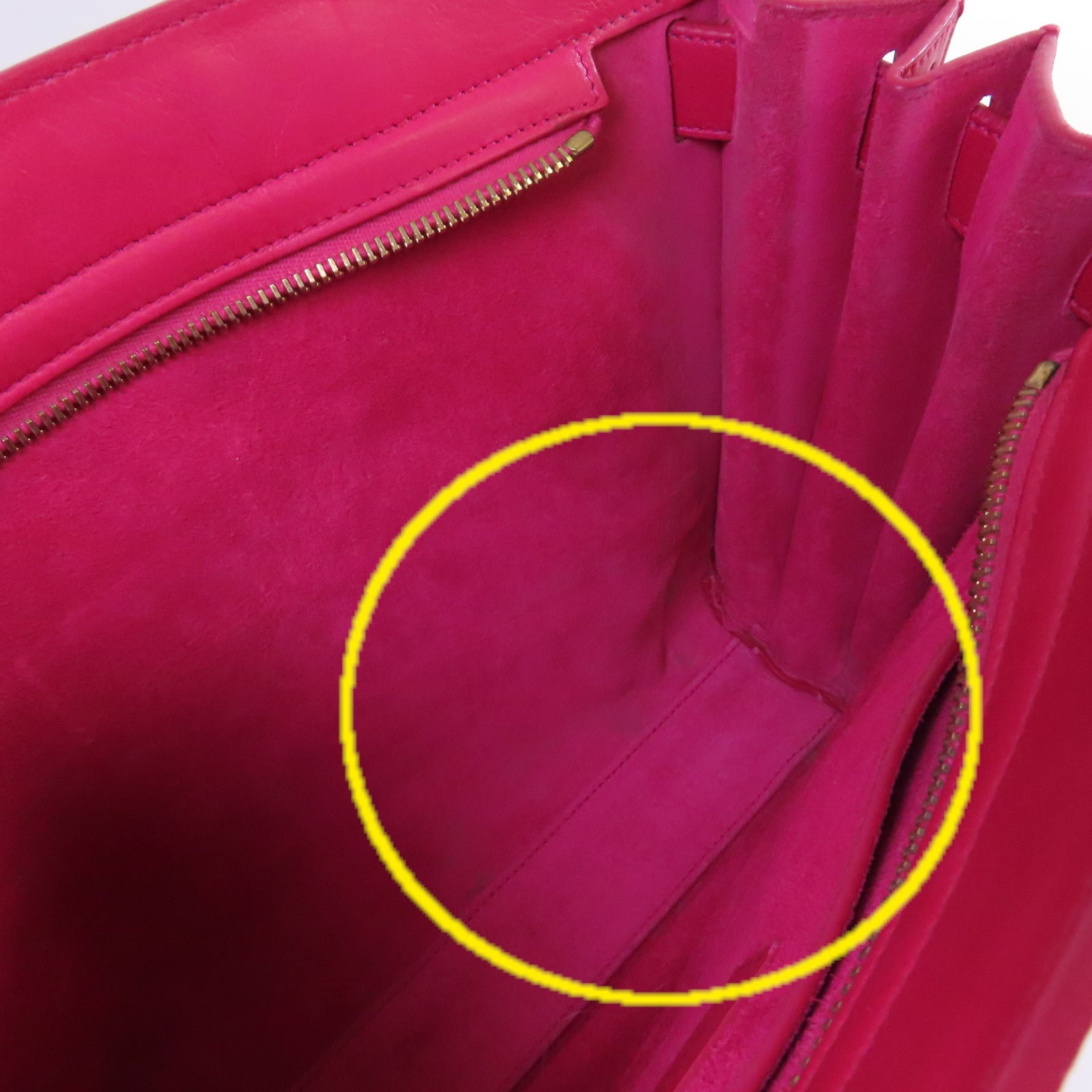 SAINT LAURENT 牛皮皮革Sac de Jour Clutch Bag金扣手拿包粉紅色