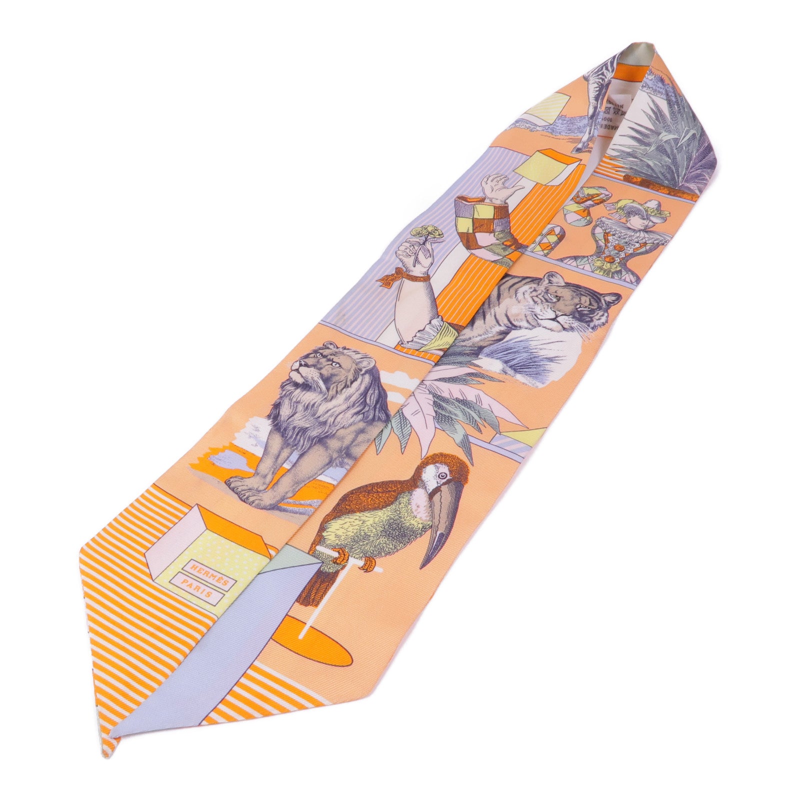 HERMES 絲質Twilly絲巾
