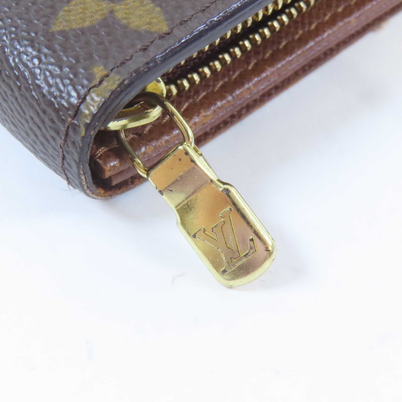 LOUIS VUITTON Monogram Wallet金扣錢包啡色