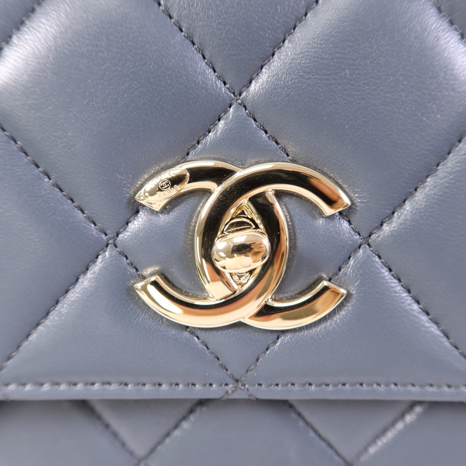 CHANEL 羊皮皮革Trendy CC金扣手挽肩背兩用袋